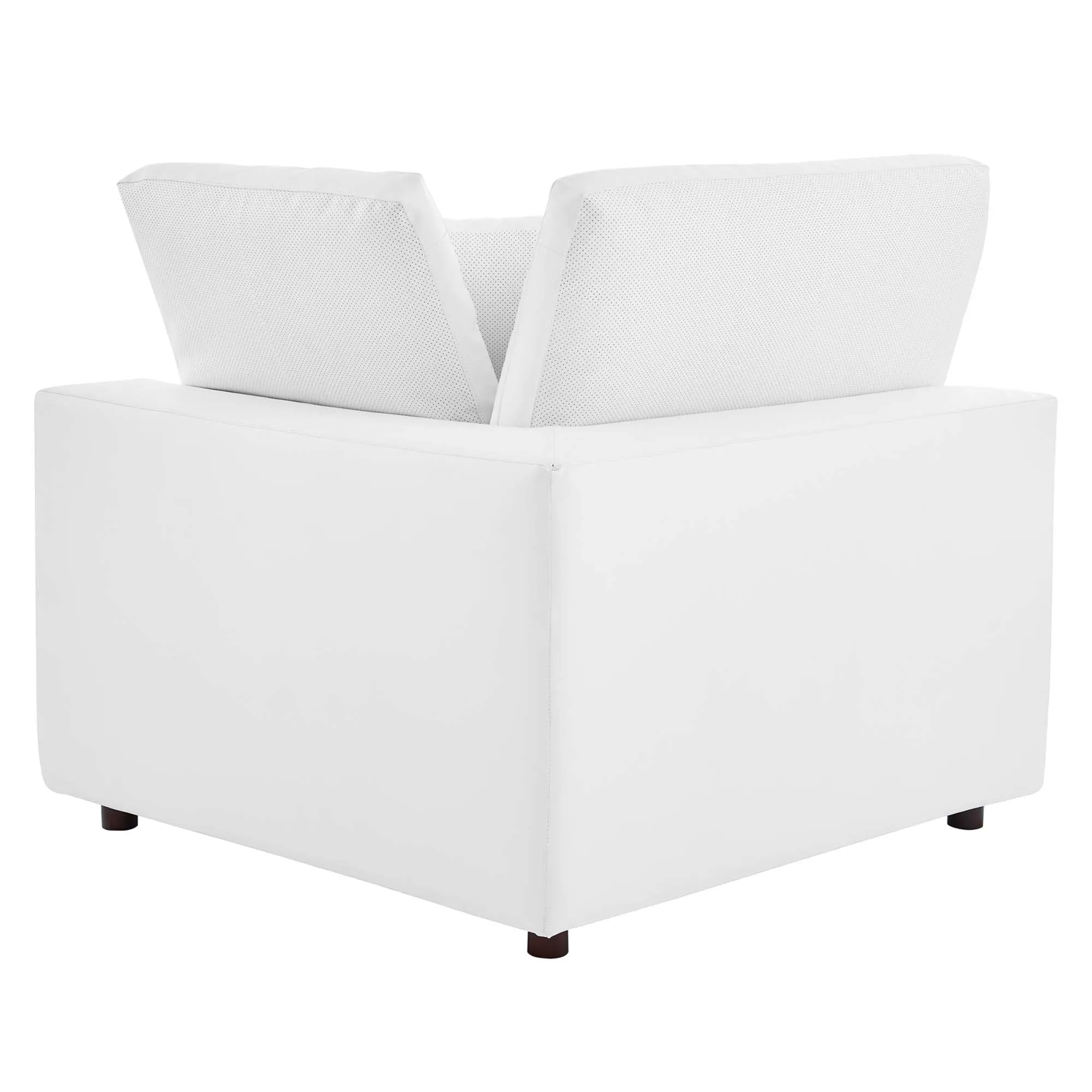 Commix 4-Piece Down Filled Overstuffed Vegan Leather Sectional Sofa by Modway