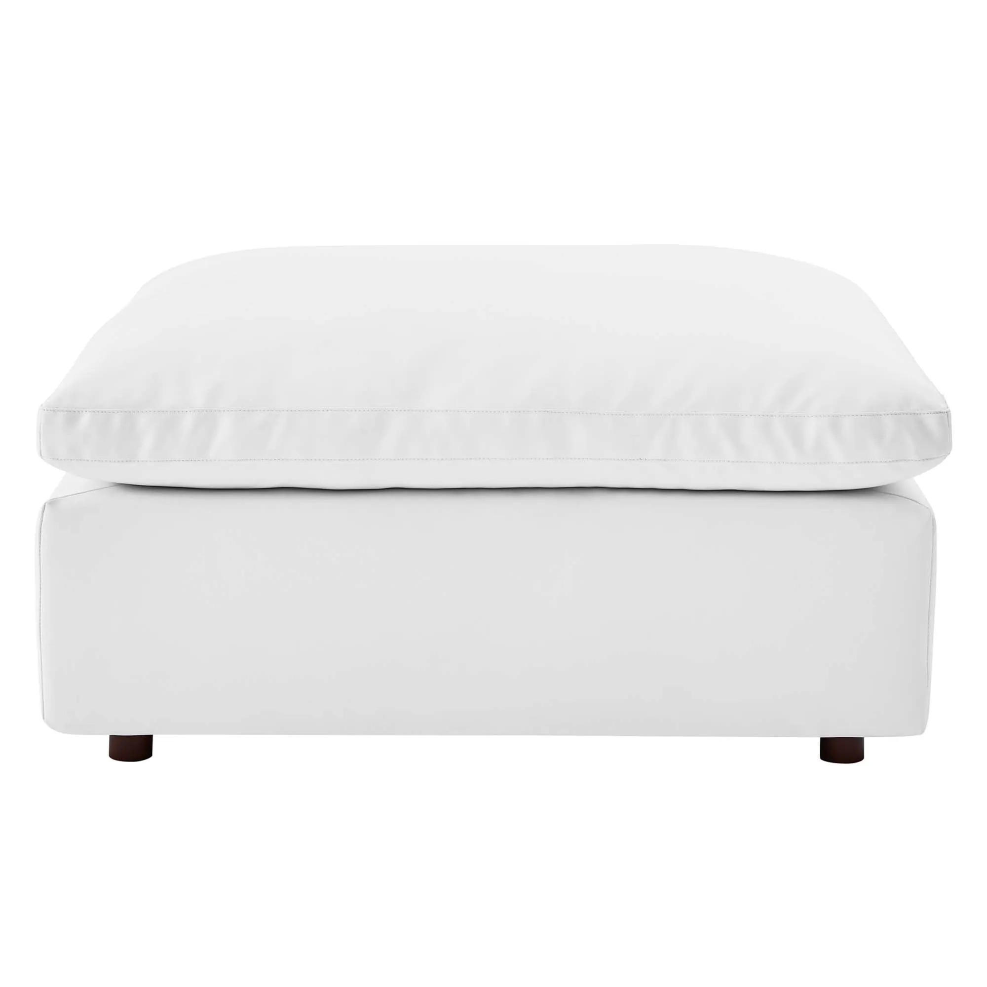 Commix 4-Piece Down Filled Overstuffed Vegan Leather Sectional Sofa by Modway
