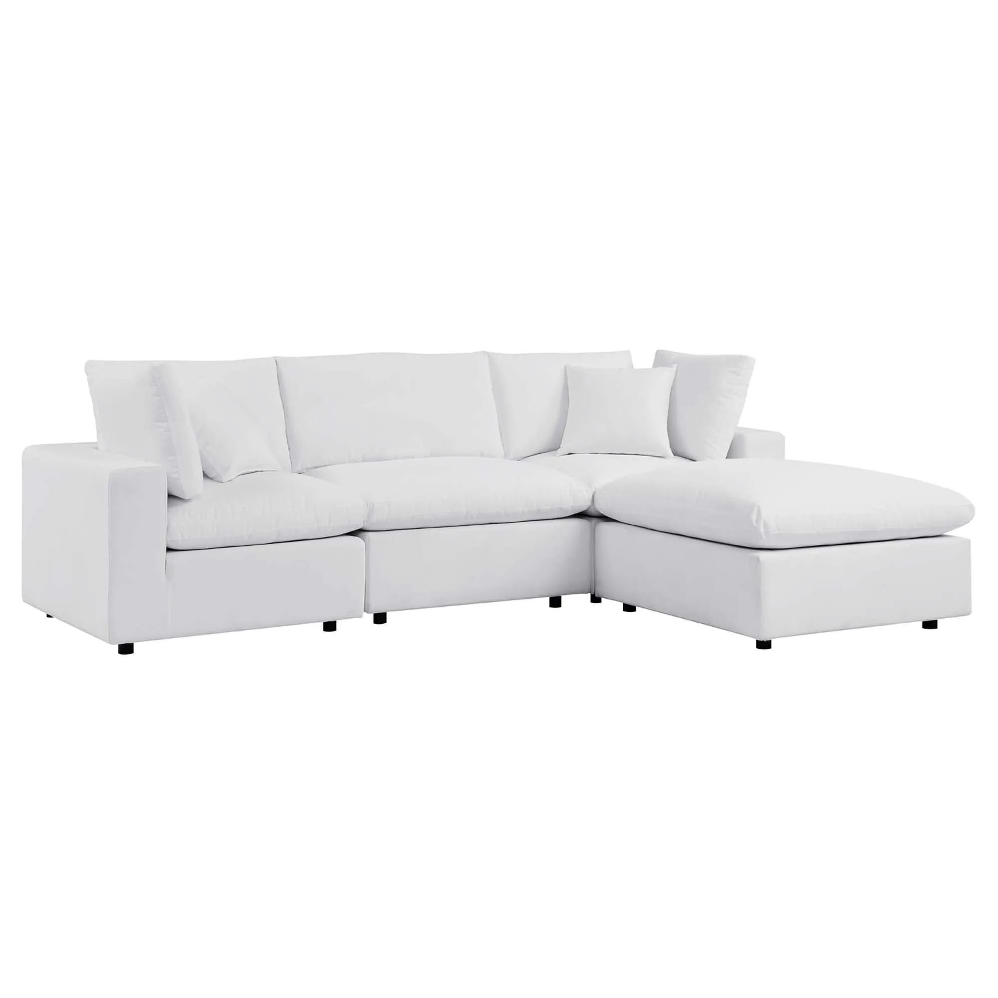 Commix 4-Piece Sunbrella® Outdoor Patio Sectional Sofa by Modway