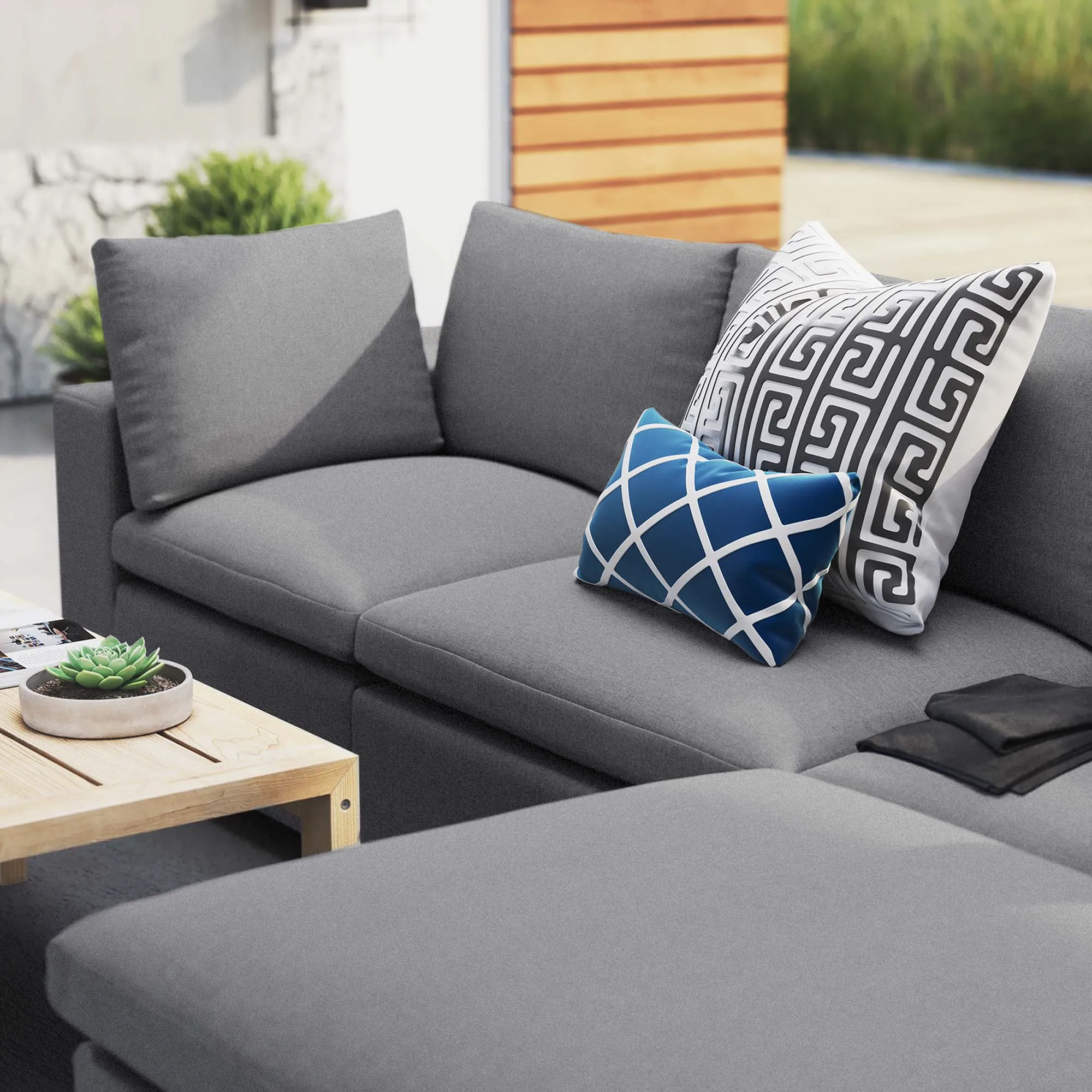 Commix 4-Piece Sunbrella® Outdoor Patio Sectional Sofa by Modway