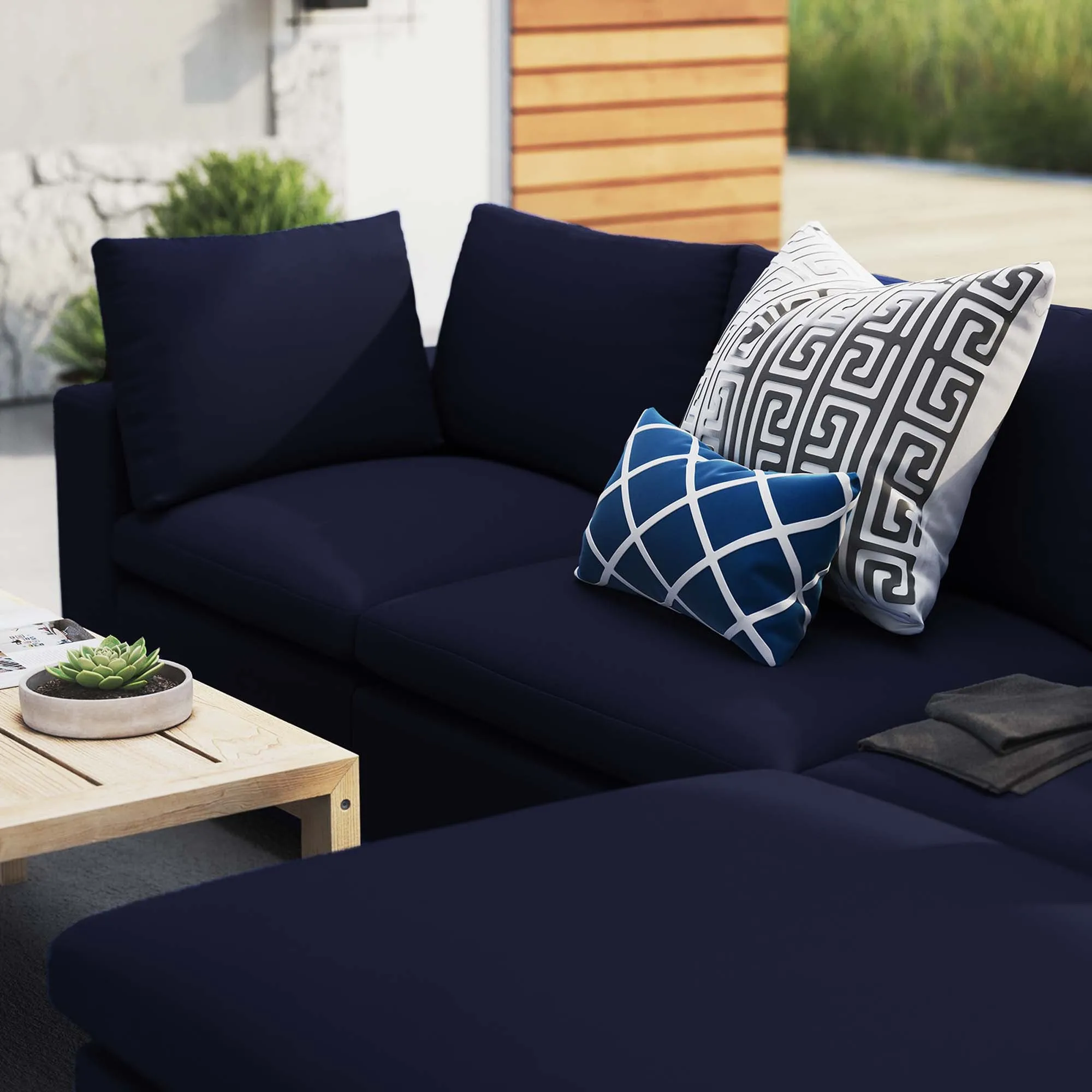 Commix 4-Piece Sunbrella® Outdoor Patio Sectional Sofa by Modway