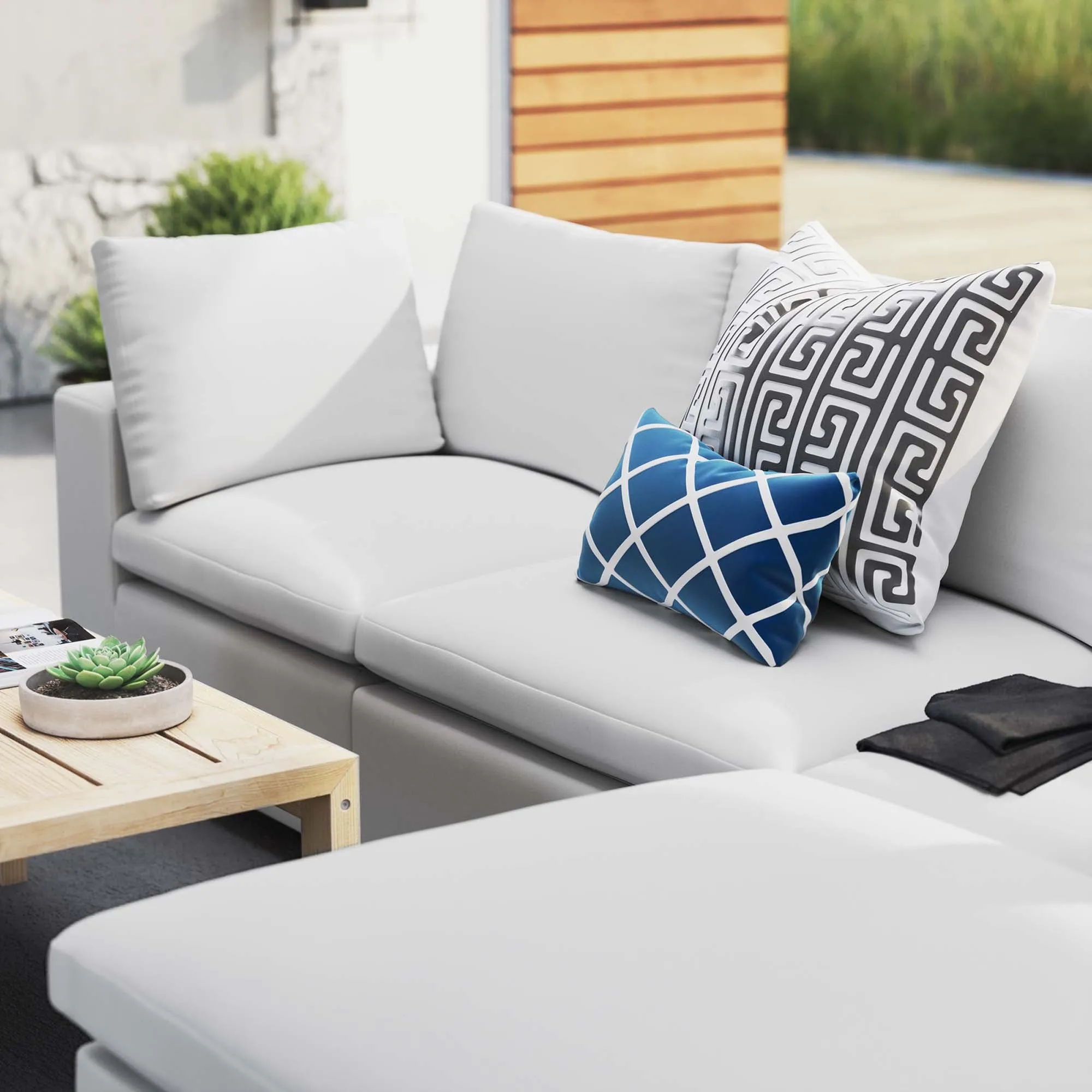 Commix 4-Piece Sunbrella® Outdoor Patio Sectional Sofa by Modway