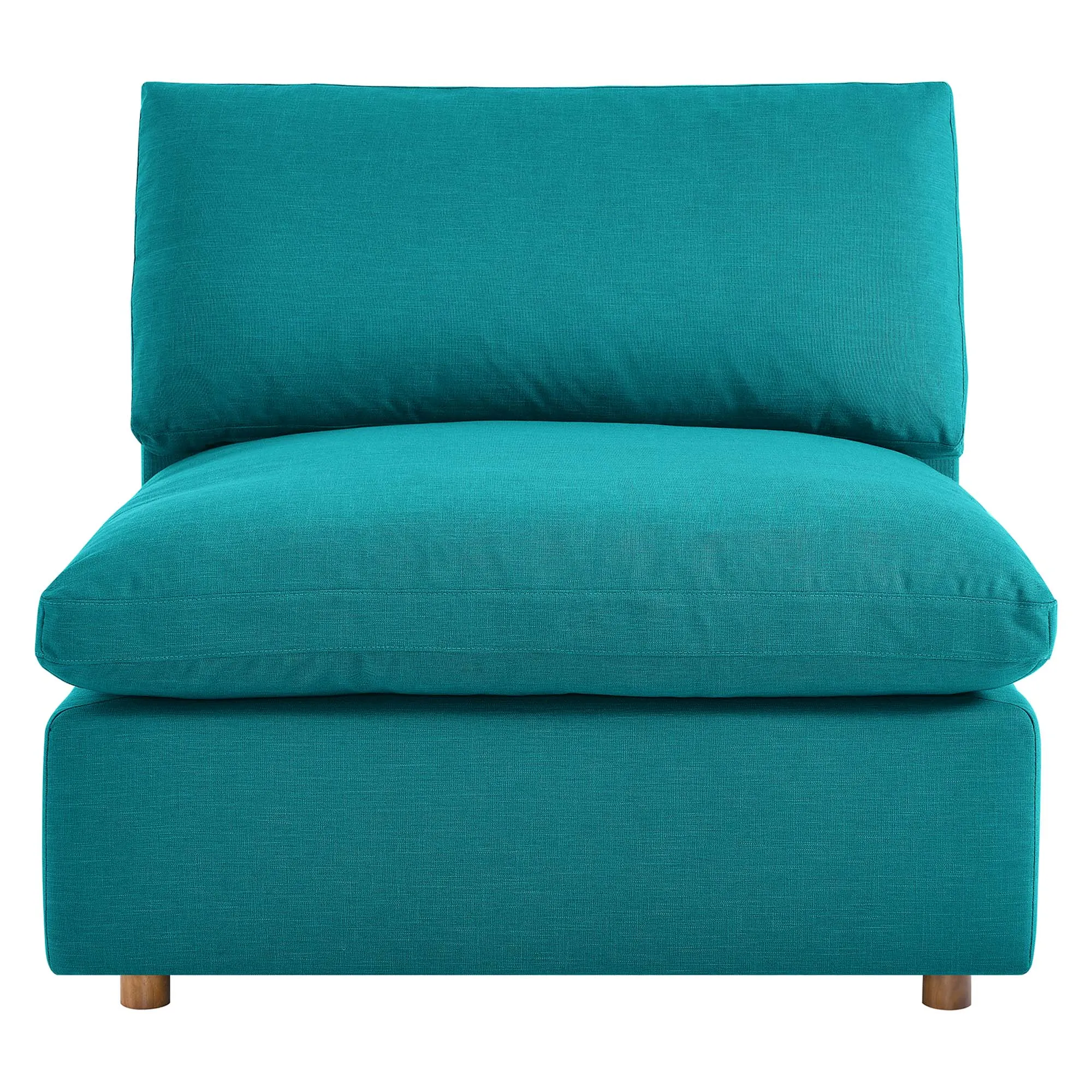 Commix 5-Piece Down Filled Overstuffed Armless Sectional Sofa by Modway
