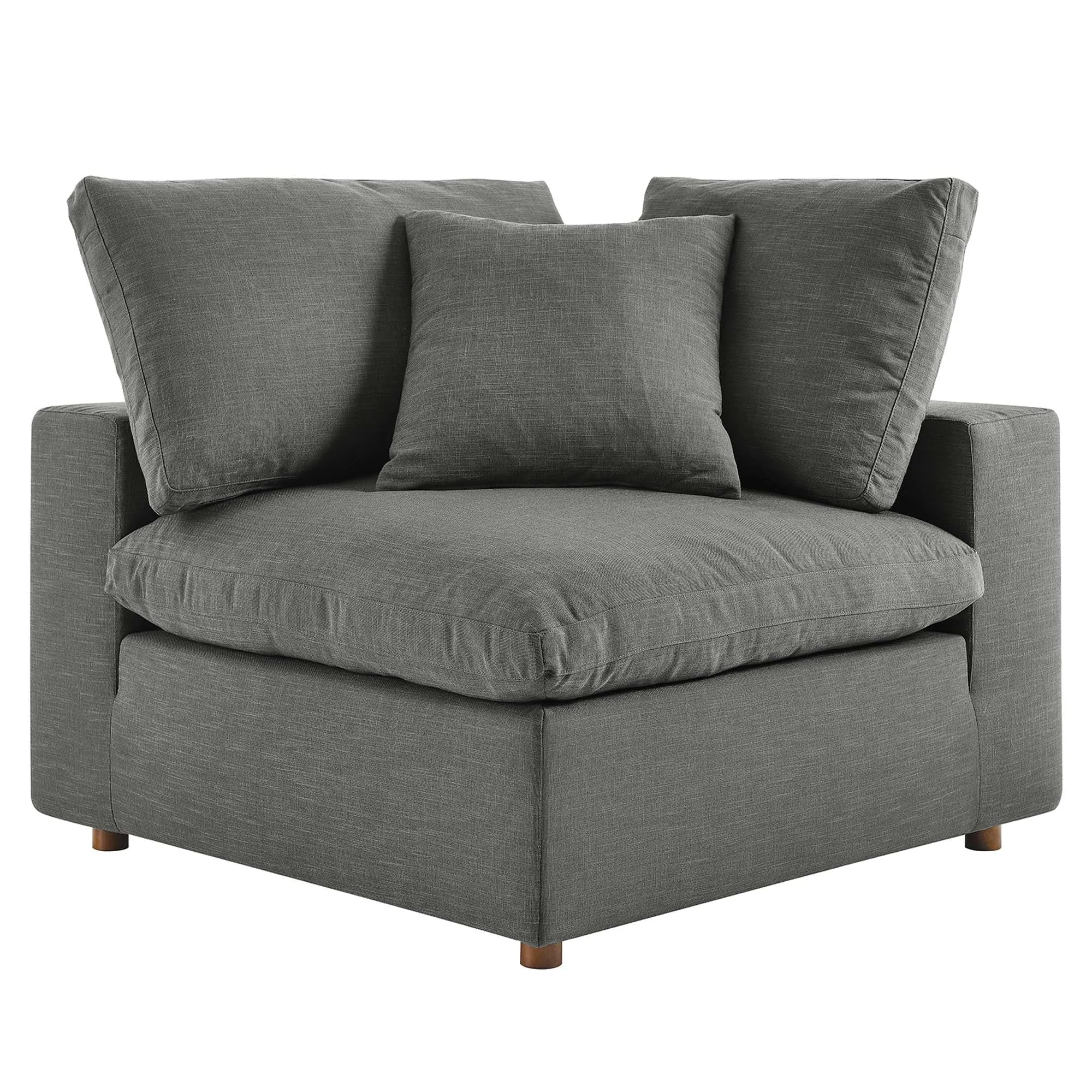 Commix 5-Piece Down Filled Overstuffed Armless Sectional Sofa by Modway