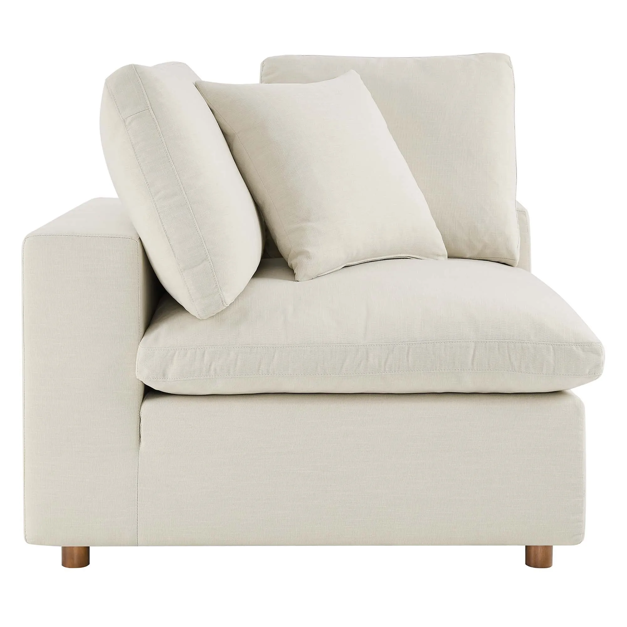 Commix 5-Piece Down Filled Overstuffed Armless Sectional Sofa by Modway