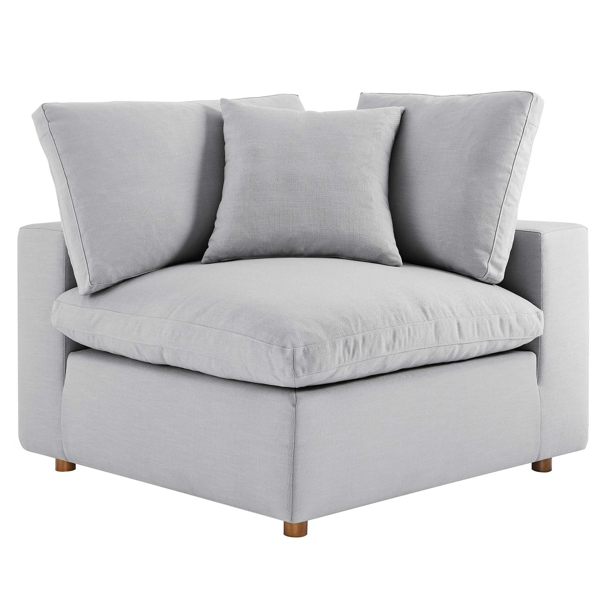 Commix 5-Piece Down Filled Overstuffed Armless Sectional Sofa by Modway
