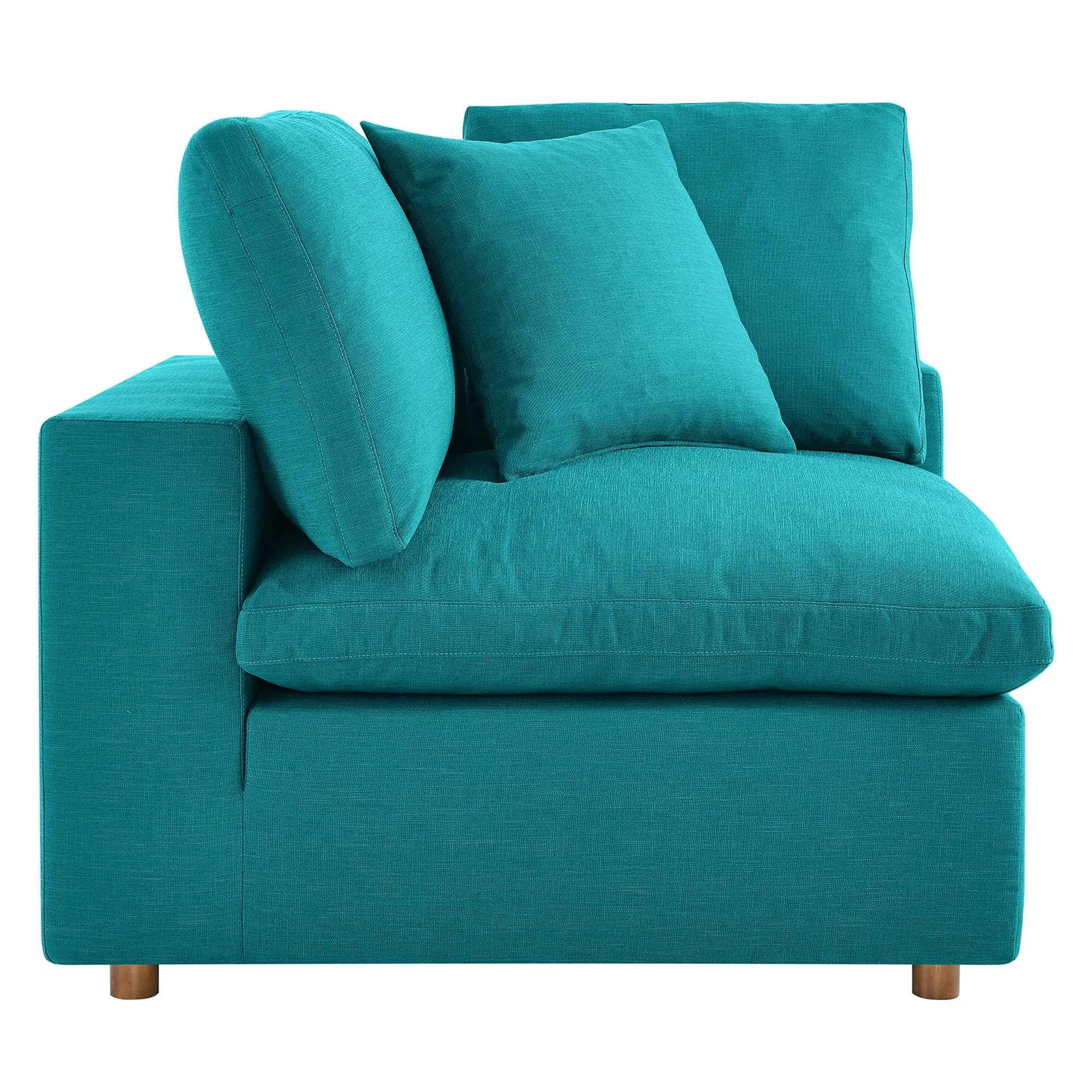 Commix 5-Piece Down Filled Overstuffed Armless Sectional Sofa by Modway