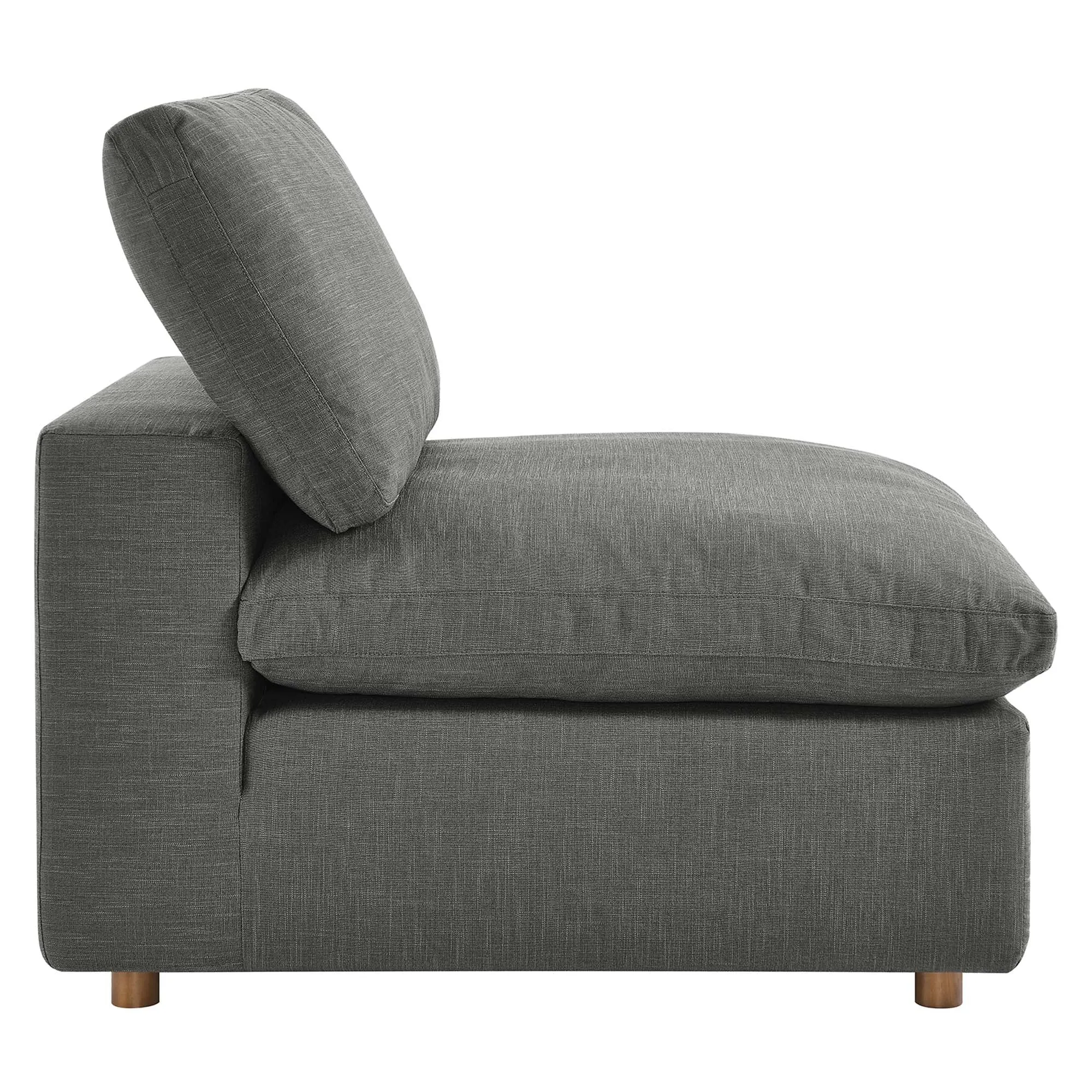 Commix 5-Piece Down Filled Overstuffed Armless Sectional Sofa by Modway