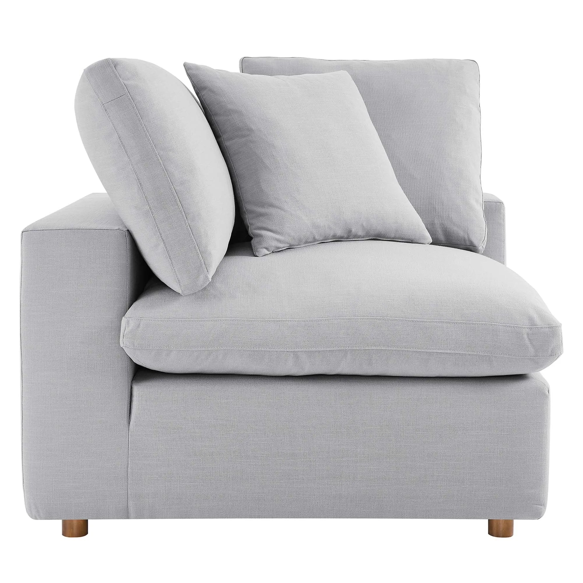 Commix 5-Piece Down Filled Overstuffed Armless Sectional Sofa by Modway