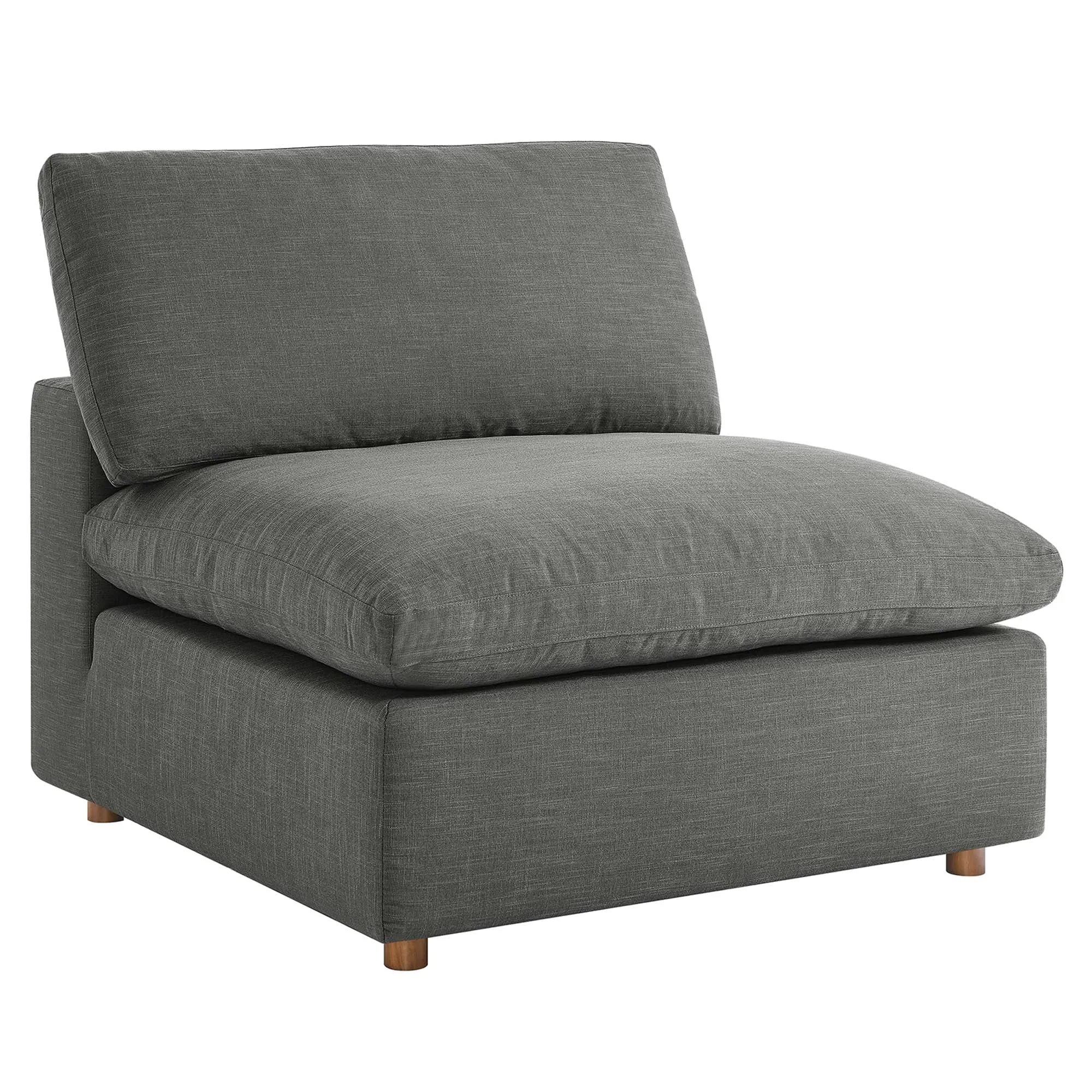 Commix 5-Piece Down Filled Overstuffed Armless Sectional Sofa by Modway