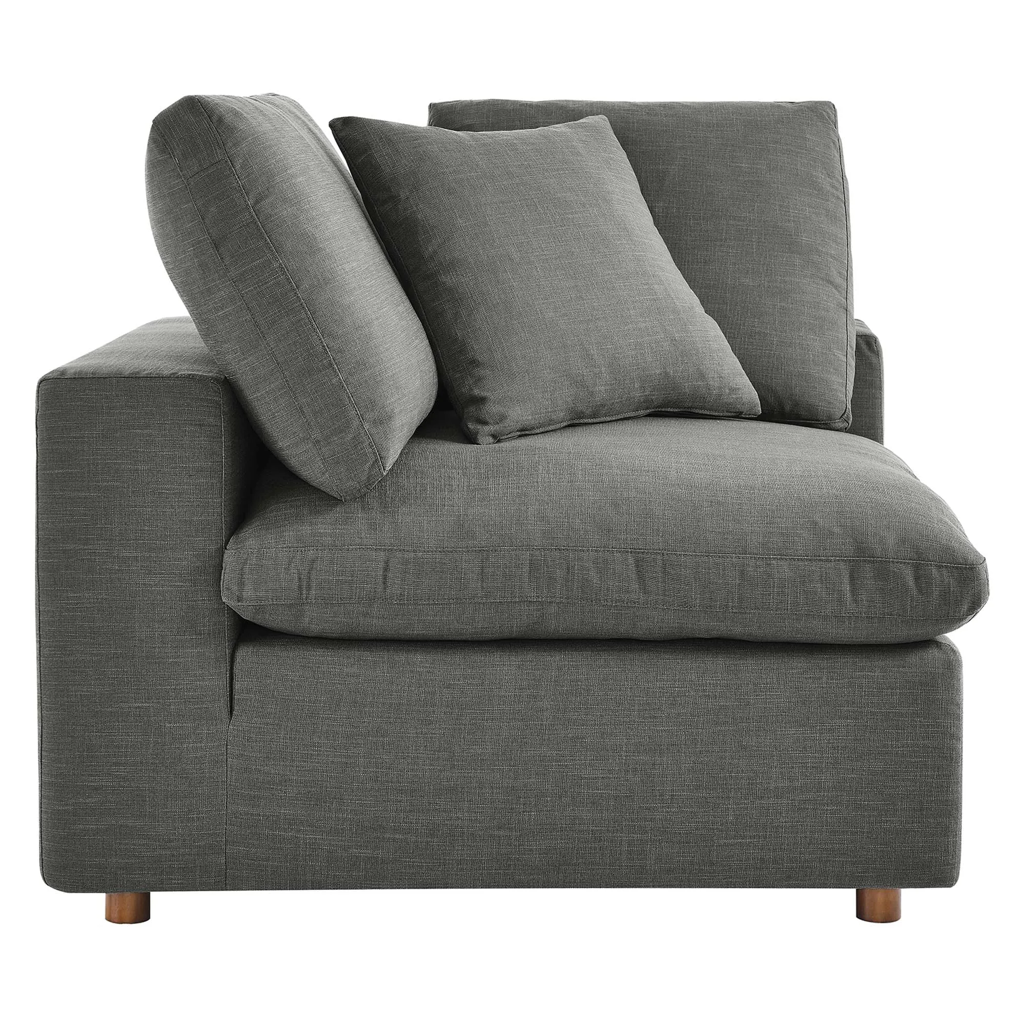 Commix 5-Piece Down Filled Overstuffed Armless Sectional Sofa by Modway