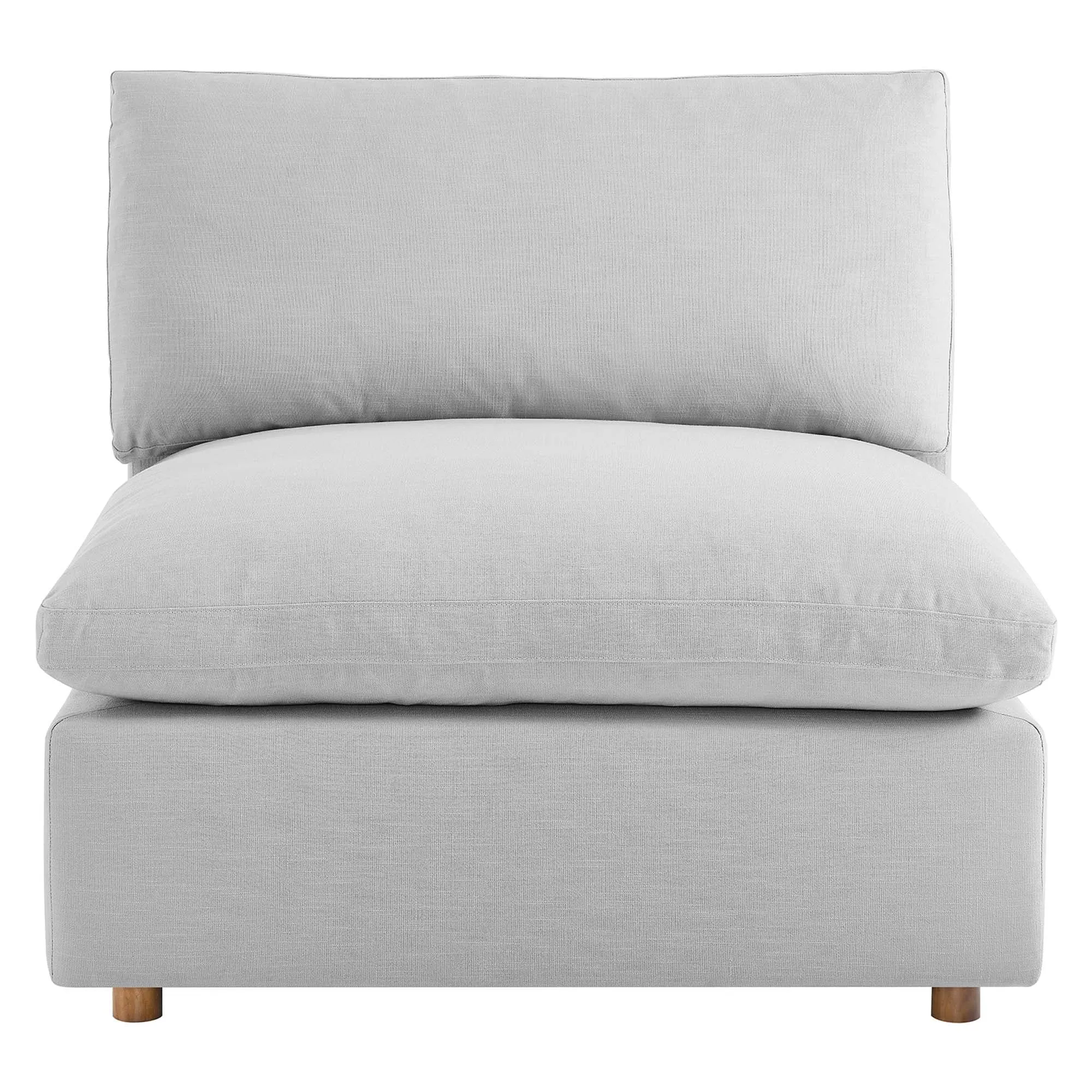 Commix 5-Piece Down Filled Overstuffed Armless Sectional Sofa by Modway