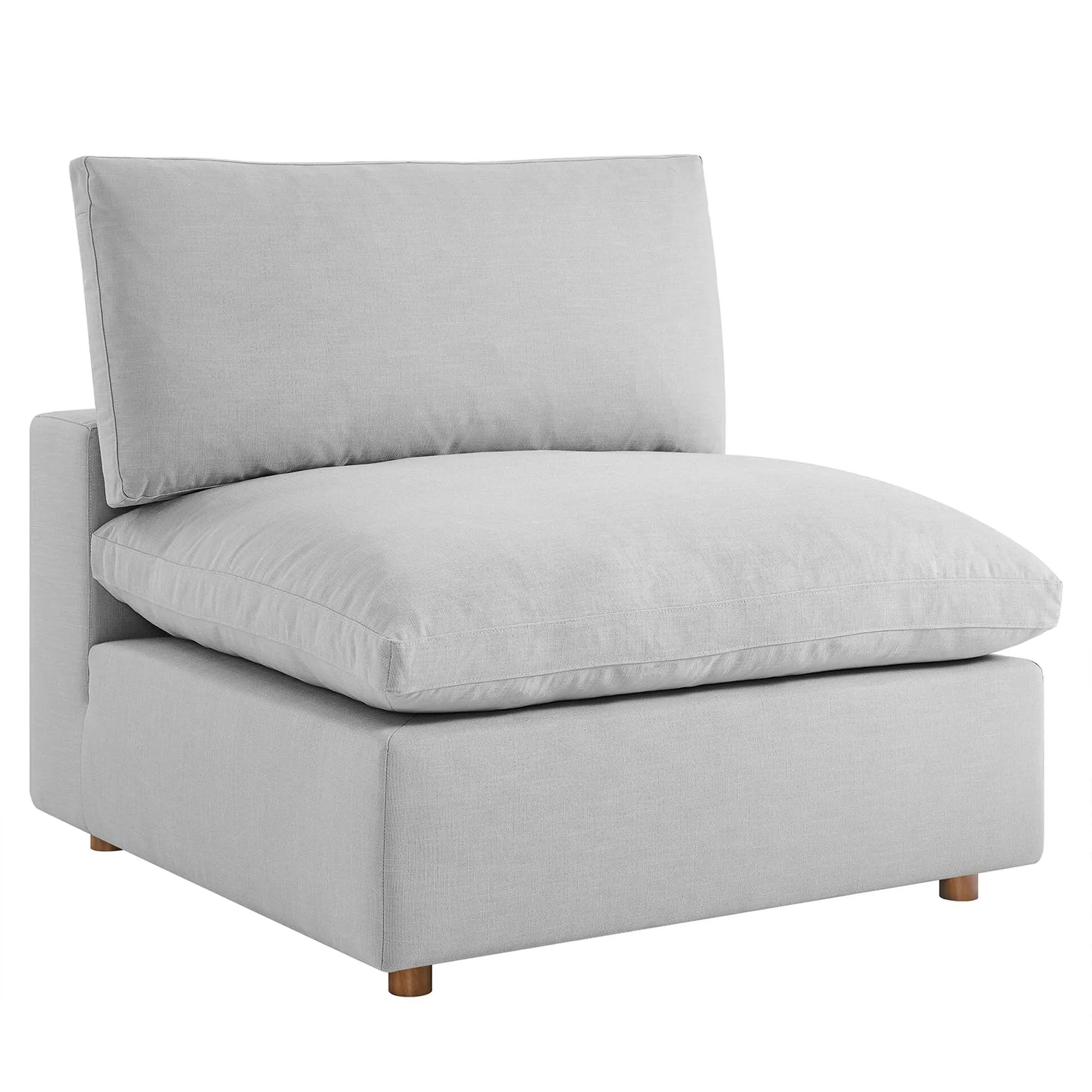 Commix 5-Piece Down Filled Overstuffed Armless Sectional Sofa by Modway