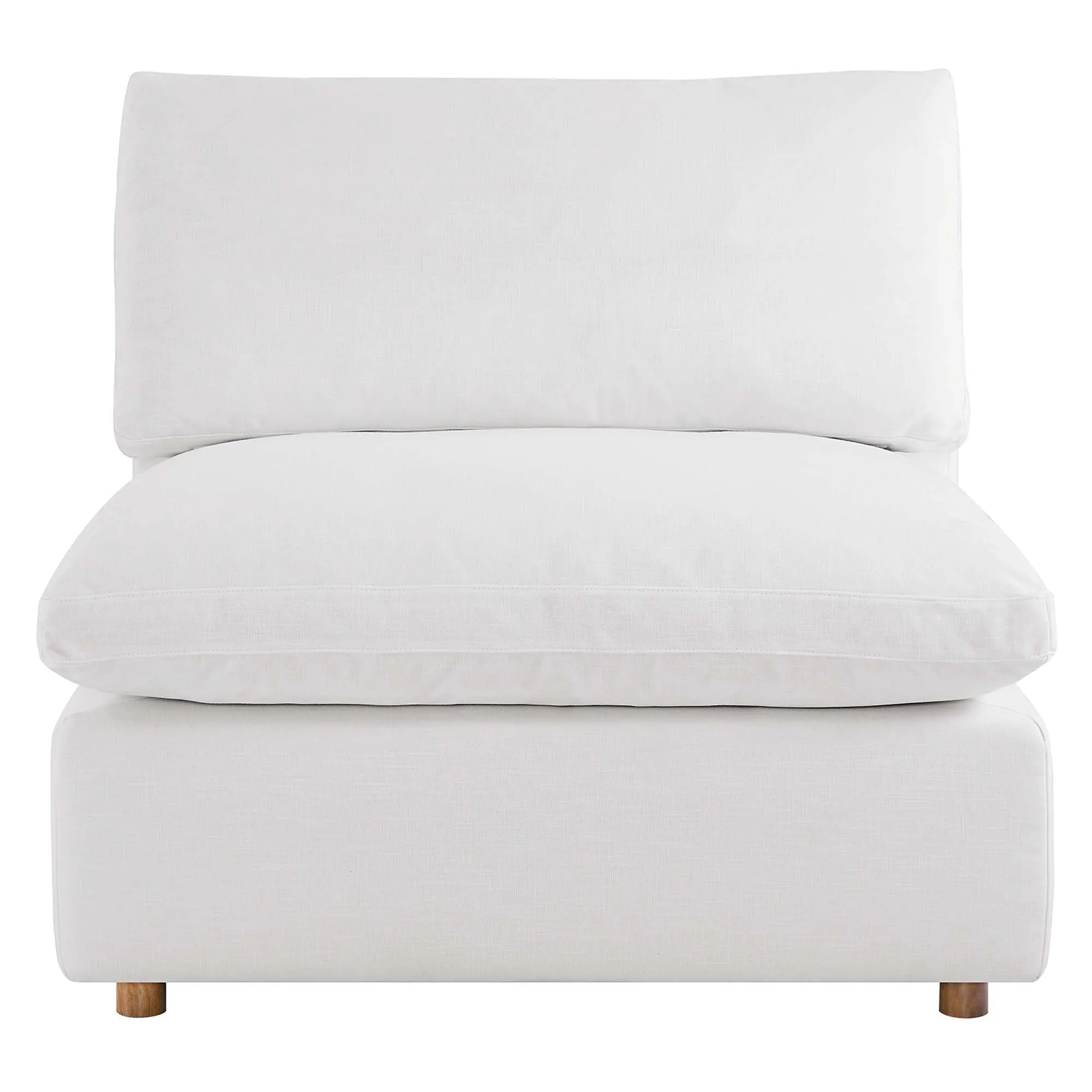 Commix 5-Piece Down Filled Overstuffed Armless Sectional Sofa by Modway