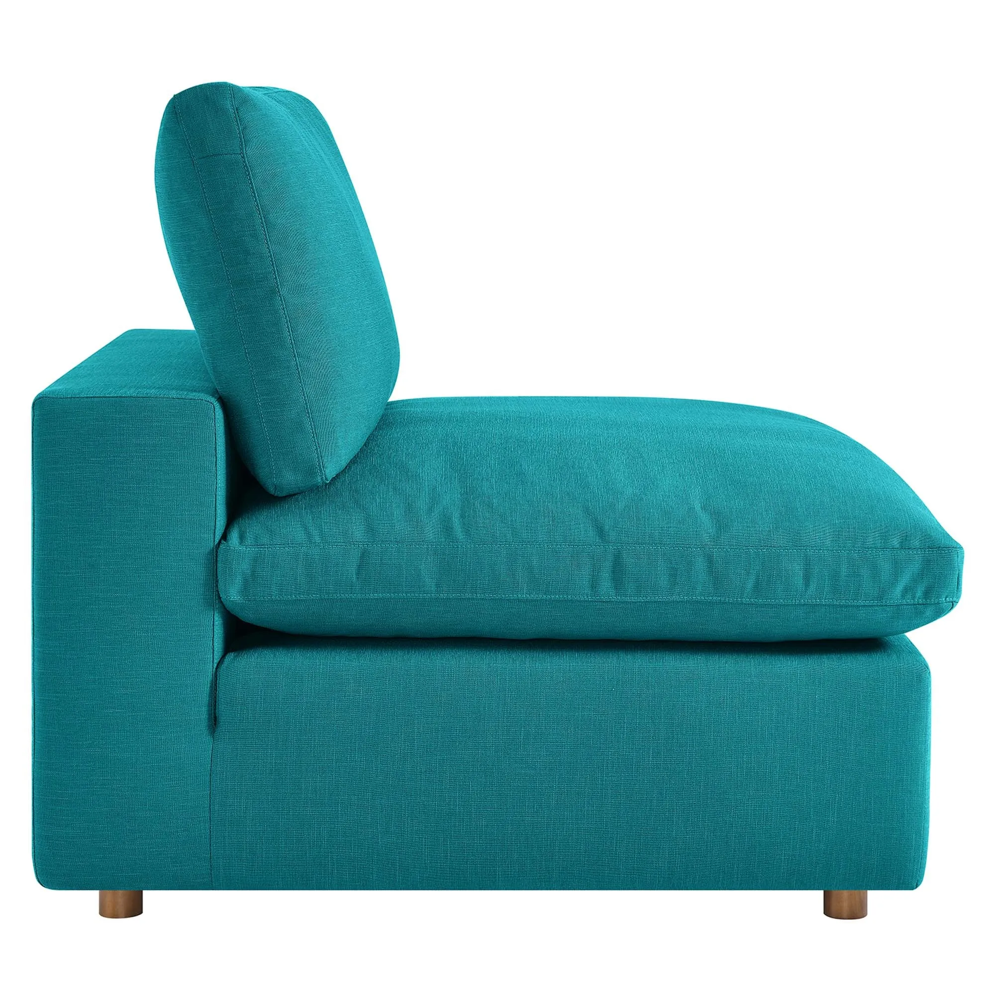 Commix 5-Piece Down Filled Overstuffed Armless Sectional Sofa by Modway
