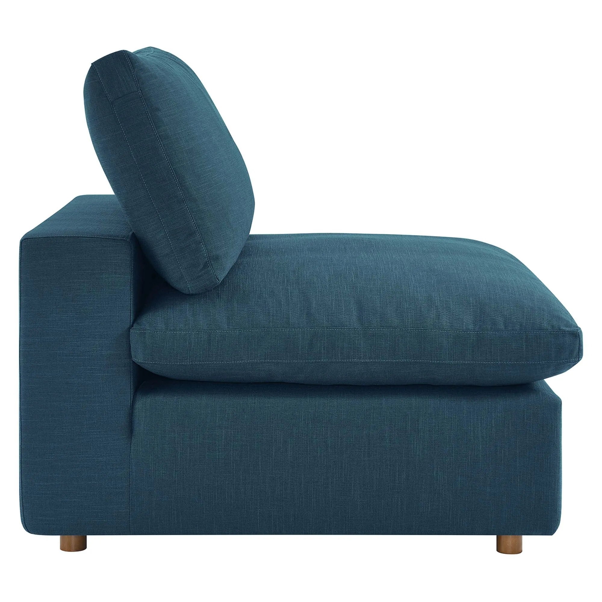 Commix 5-Piece Down Filled Overstuffed Armless Sectional Sofa by Modway