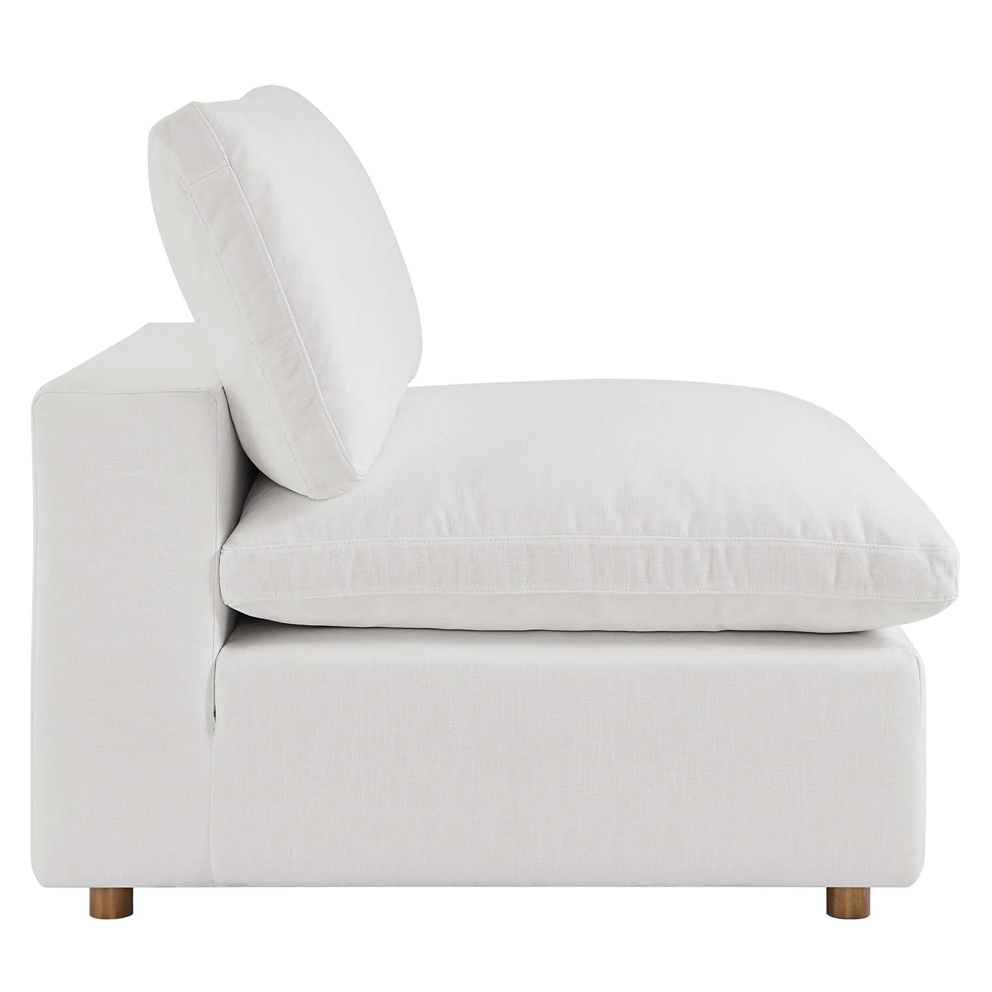 Commix 5-Piece Down Filled Overstuffed Armless Sectional Sofa by Modway