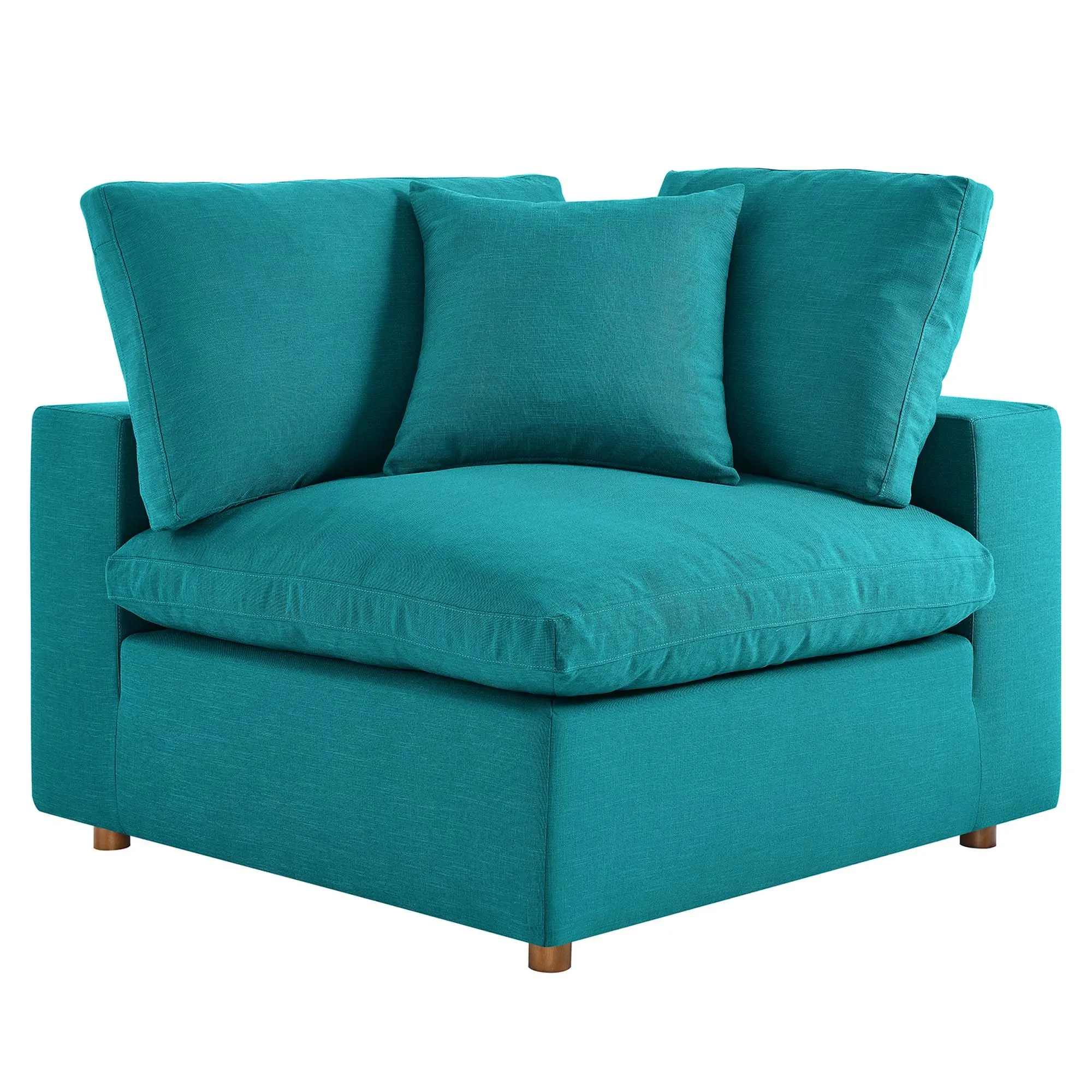 Commix 5-Piece Down Filled Overstuffed Armless Sectional Sofa by Modway