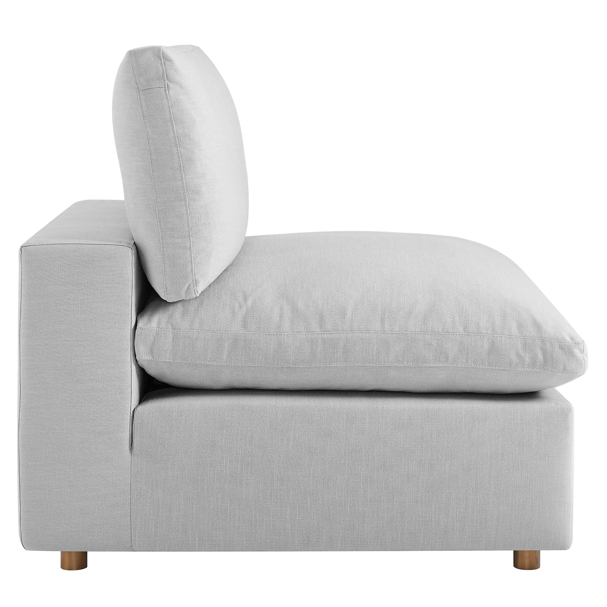 Commix 5-Piece Down Filled Overstuffed Armless Sectional Sofa by Modway