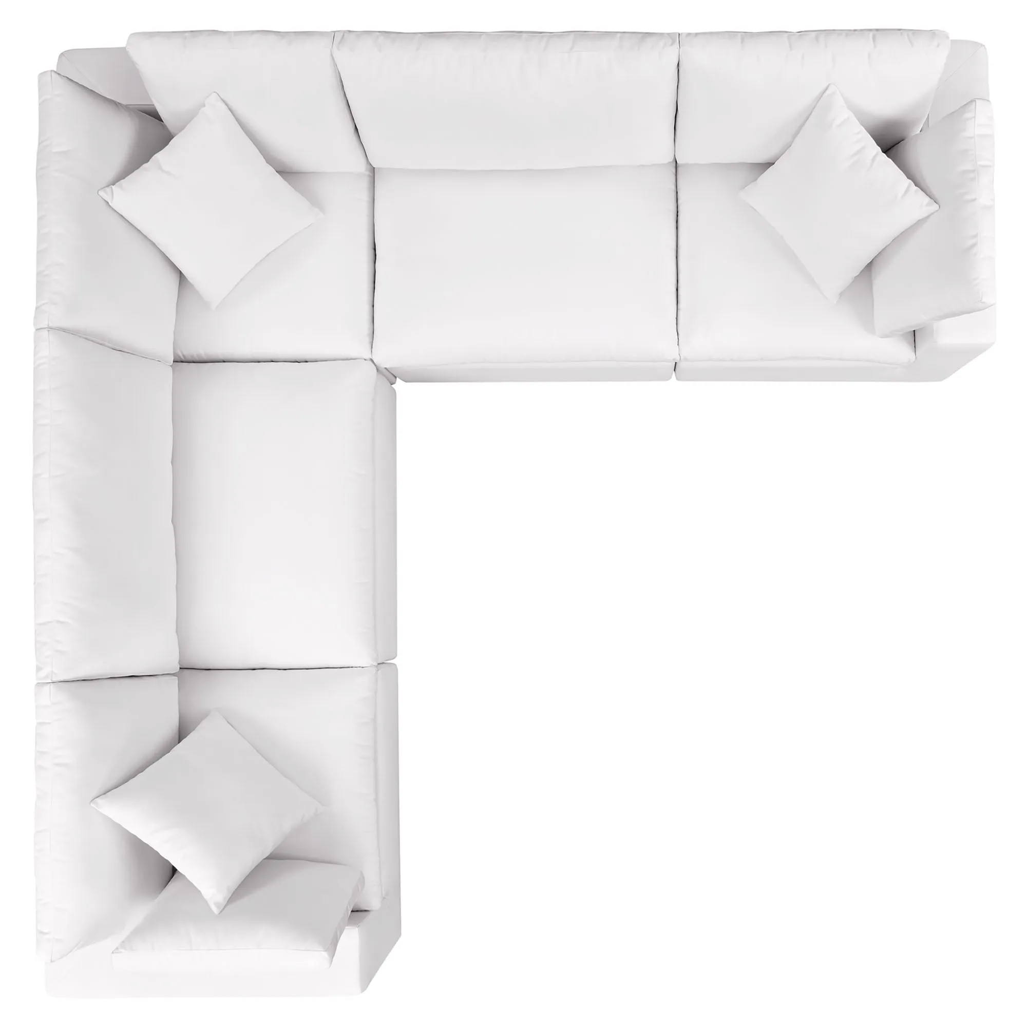 Commix 5-Piece Outdoor Patio Sectional Sofa by Modway