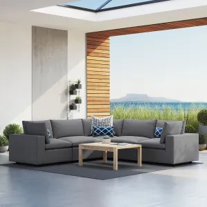 Commix 5-Piece Sunbrella® Outdoor Patio Sectional Sofa by Modway
