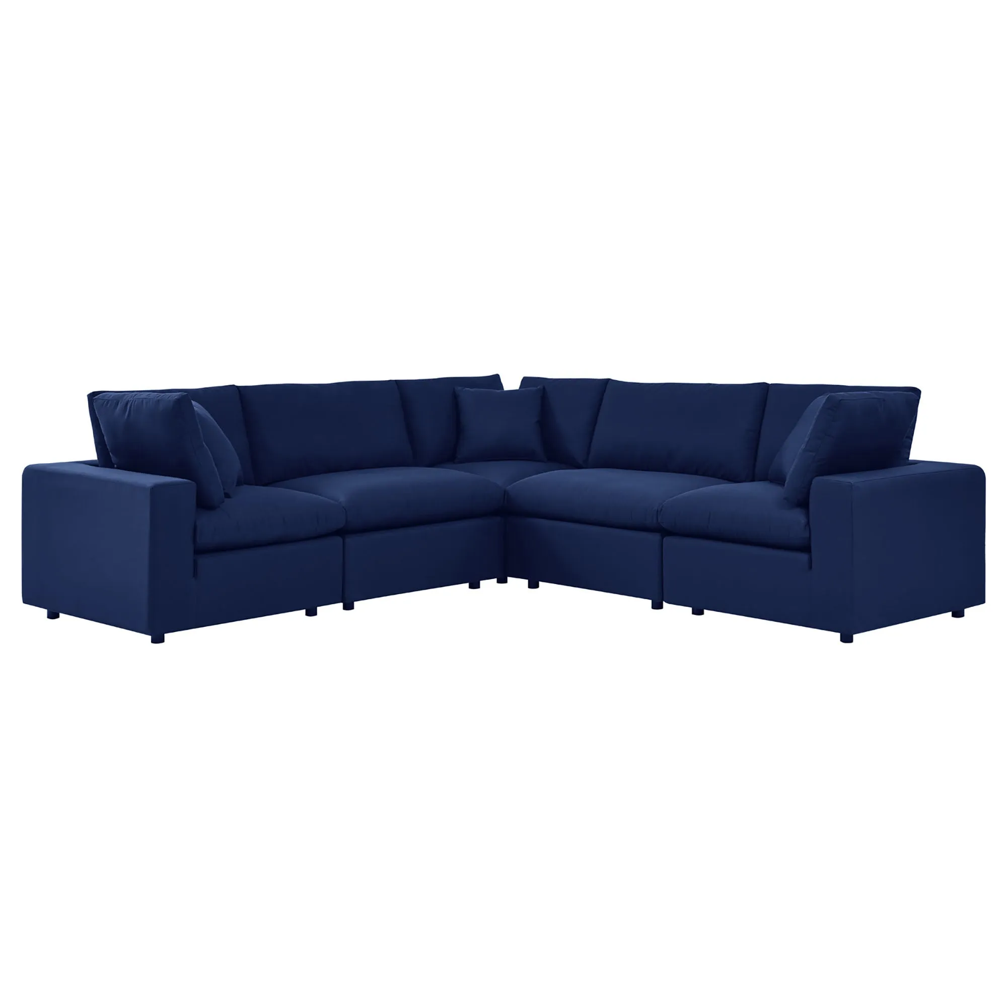 Commix 5-Piece Sunbrella® Outdoor Patio Sectional Sofa by Modway