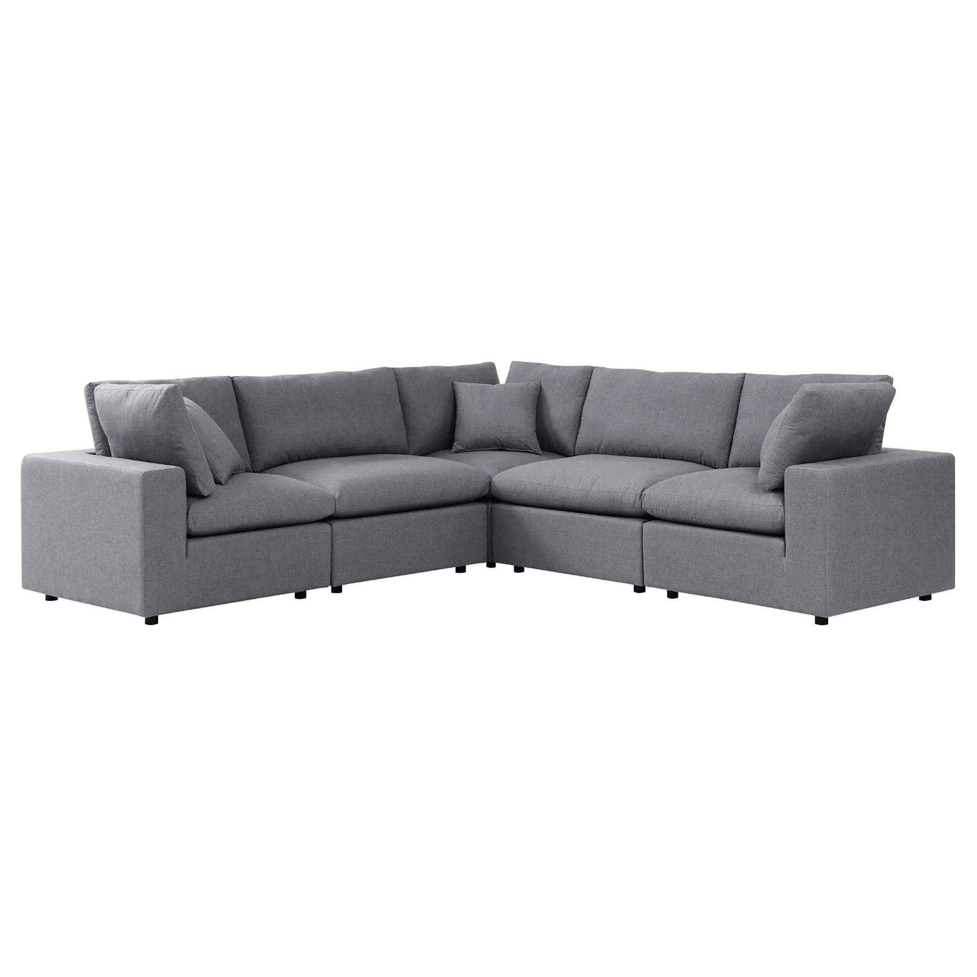 Commix 5-Piece Sunbrella® Outdoor Patio Sectional Sofa by Modway
