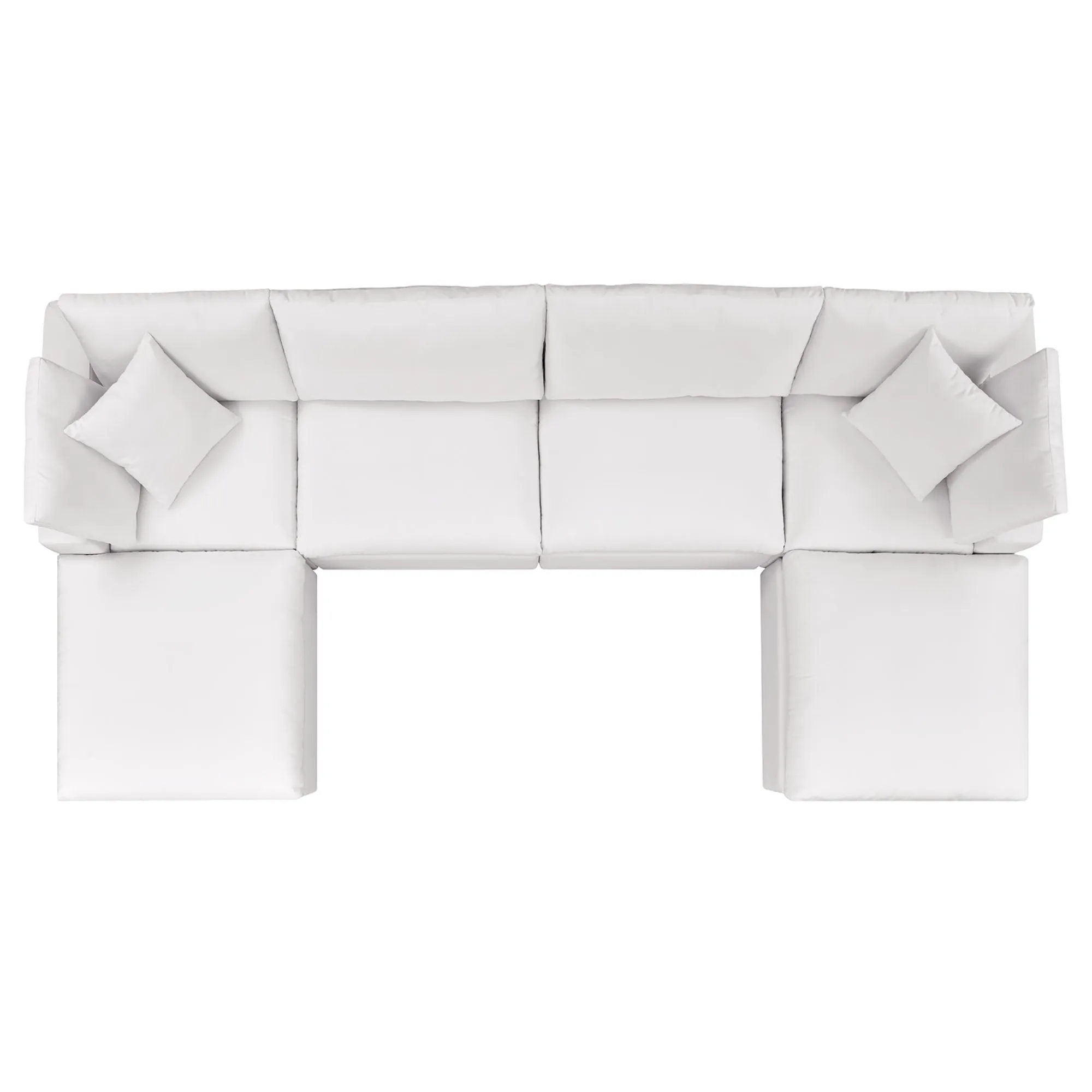 Commix 6-Piece Outdoor Patio Sectional Sofa by Modway