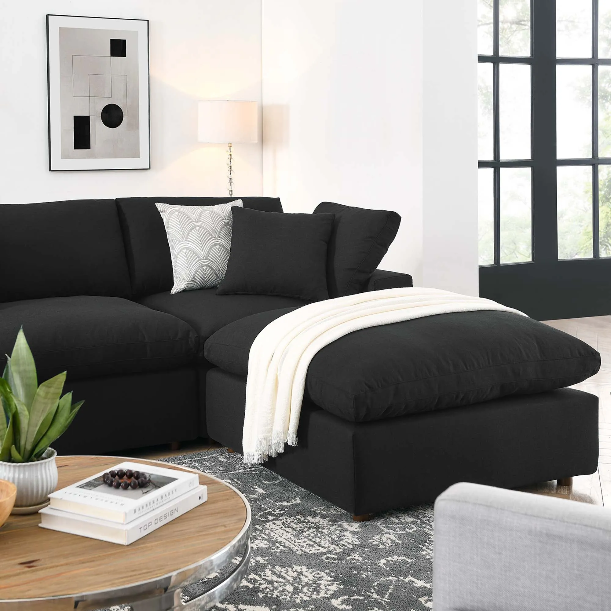 Commix 7-Piece Down Filled Overstuffed Sectional Sofa by Modway