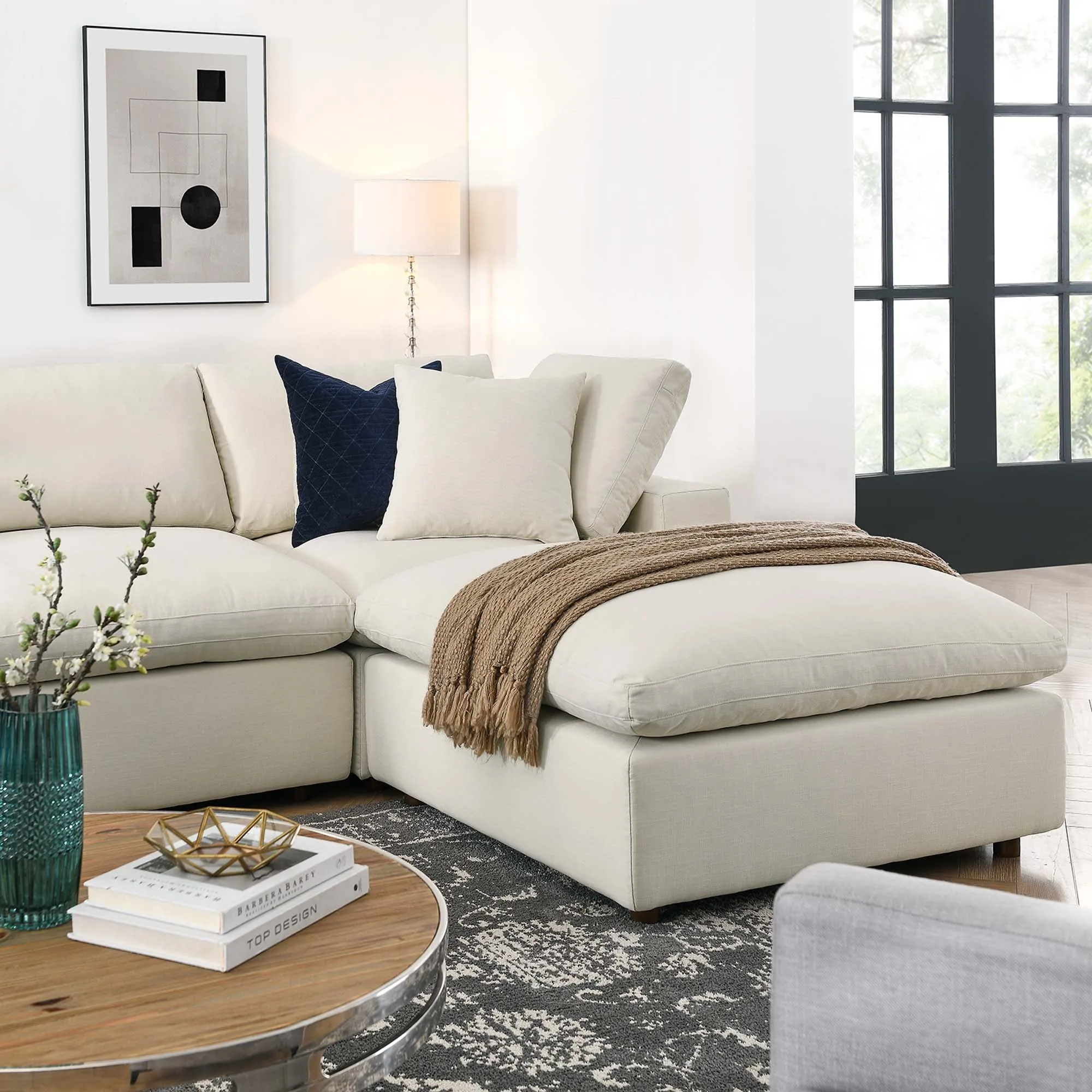 Commix 7-Piece Down Filled Overstuffed Sectional Sofa by Modway