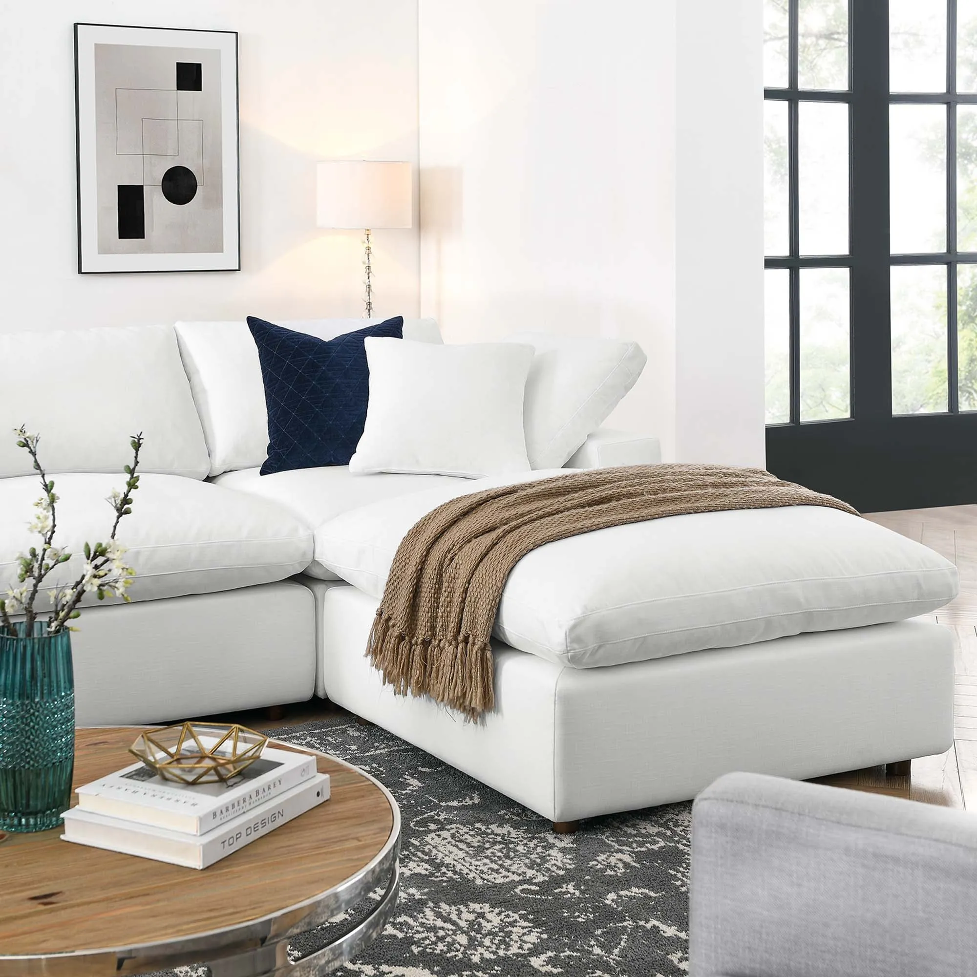 Commix 7-Piece Down Filled Overstuffed Sectional Sofa by Modway