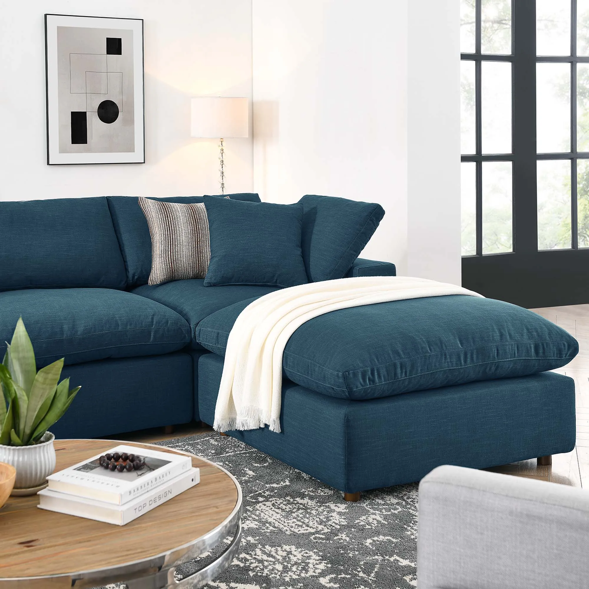 Commix 7-Piece Down Filled Overstuffed Sectional Sofa by Modway