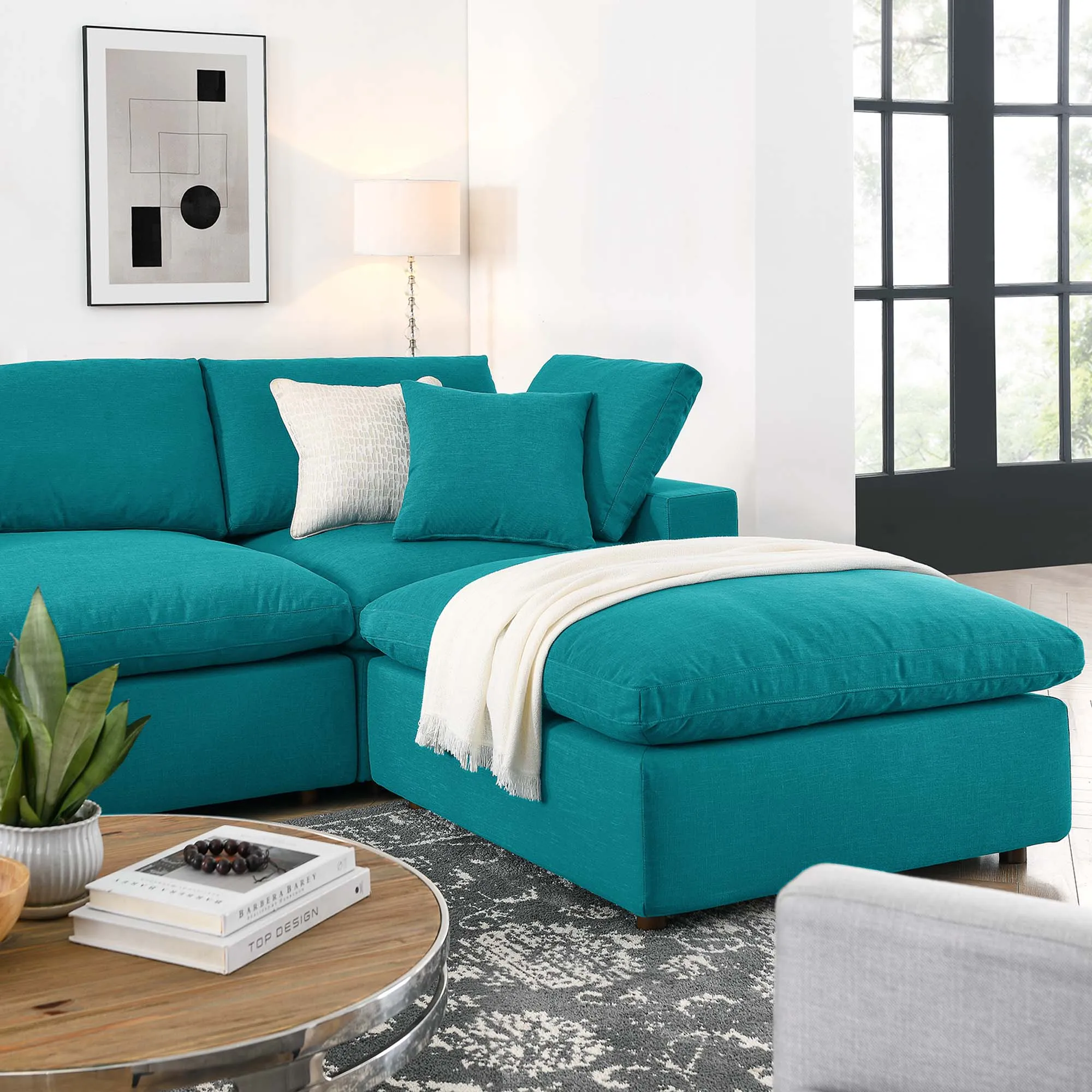 Commix 7-Piece Down Filled Overstuffed Sectional Sofa by Modway