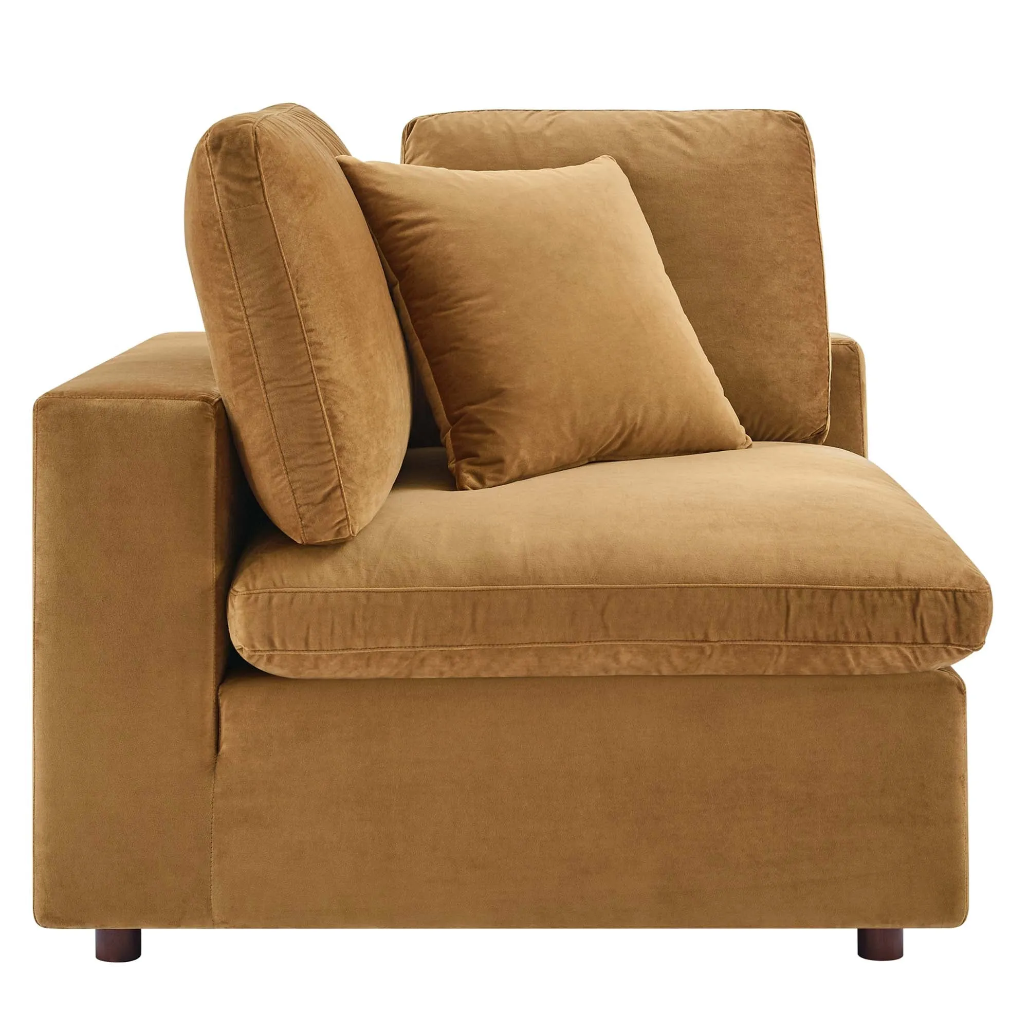 Commix 8-Piece Down Filled Overstuffed Performance Velvet Sectional Sofa by Modway