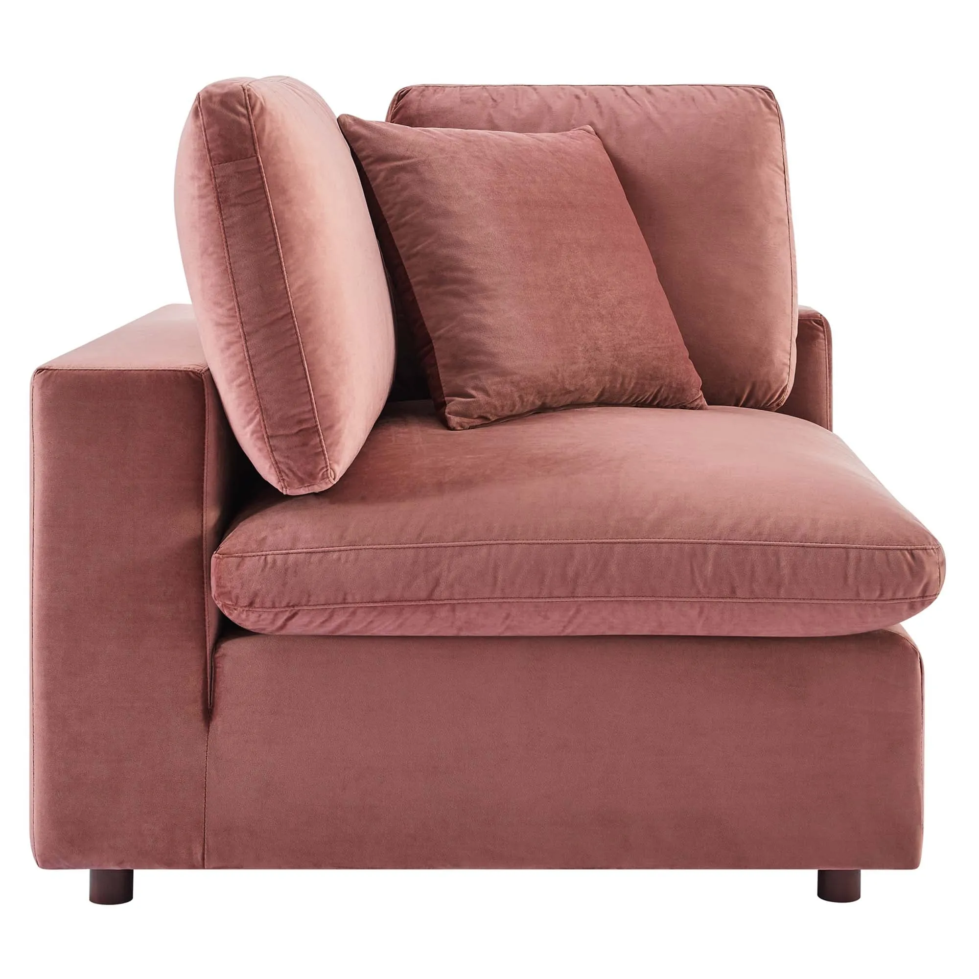 Commix 8-Piece Down Filled Overstuffed Performance Velvet Sectional Sofa by Modway