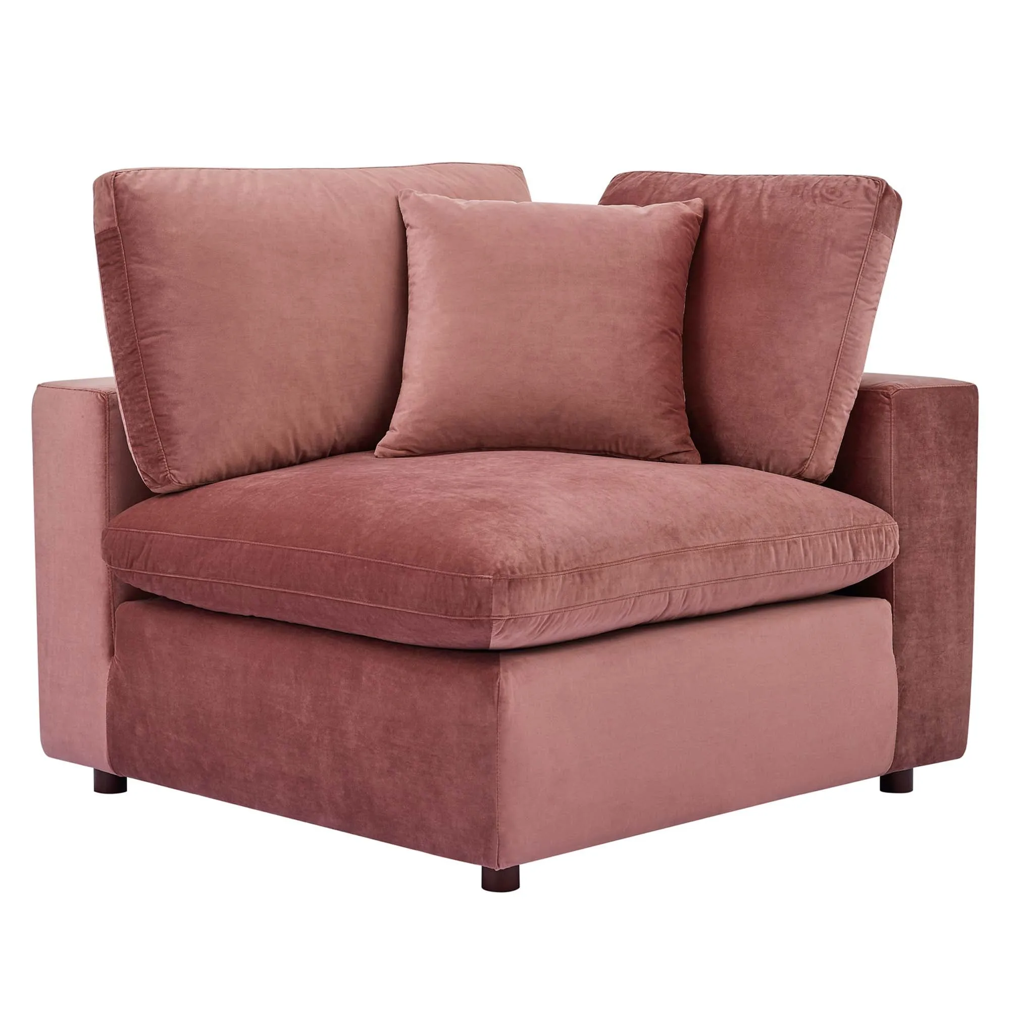 Commix 8-Piece Down Filled Overstuffed Performance Velvet Sectional Sofa by Modway