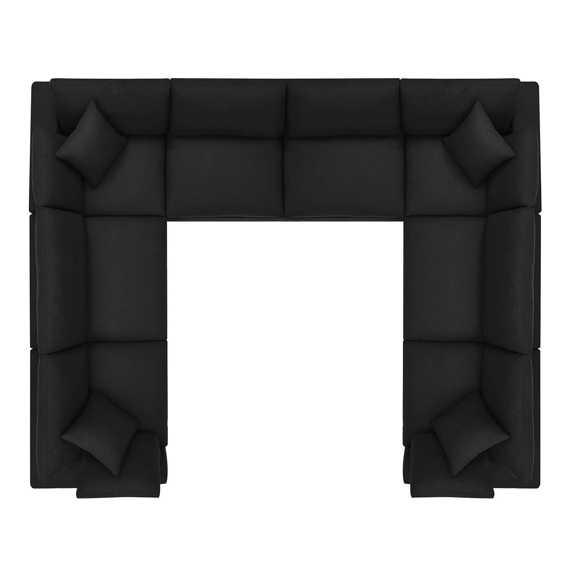 Commix 8-Piece Down Filled Overstuffed Sectional Sofa by Modway