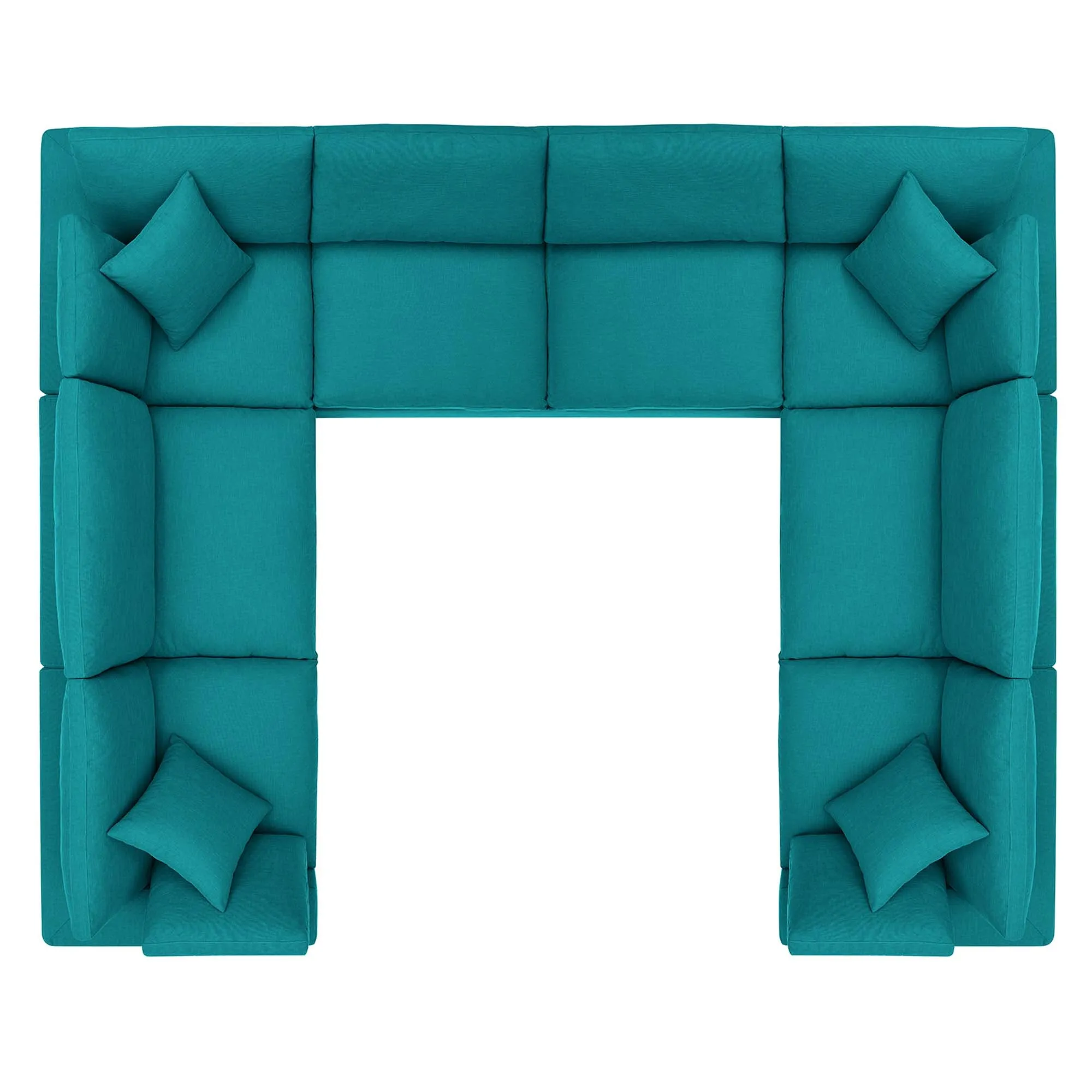 Commix 8-Piece Down Filled Overstuffed Sectional Sofa by Modway