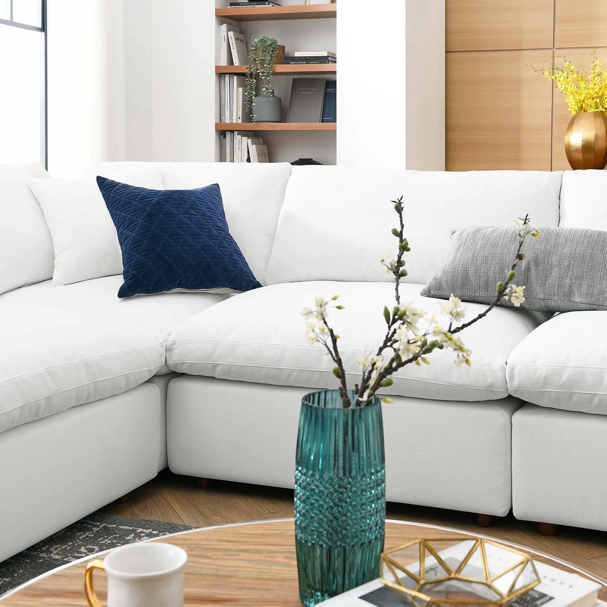 Commix 8-Piece Down Filled Overstuffed Sectional Sofa by Modway