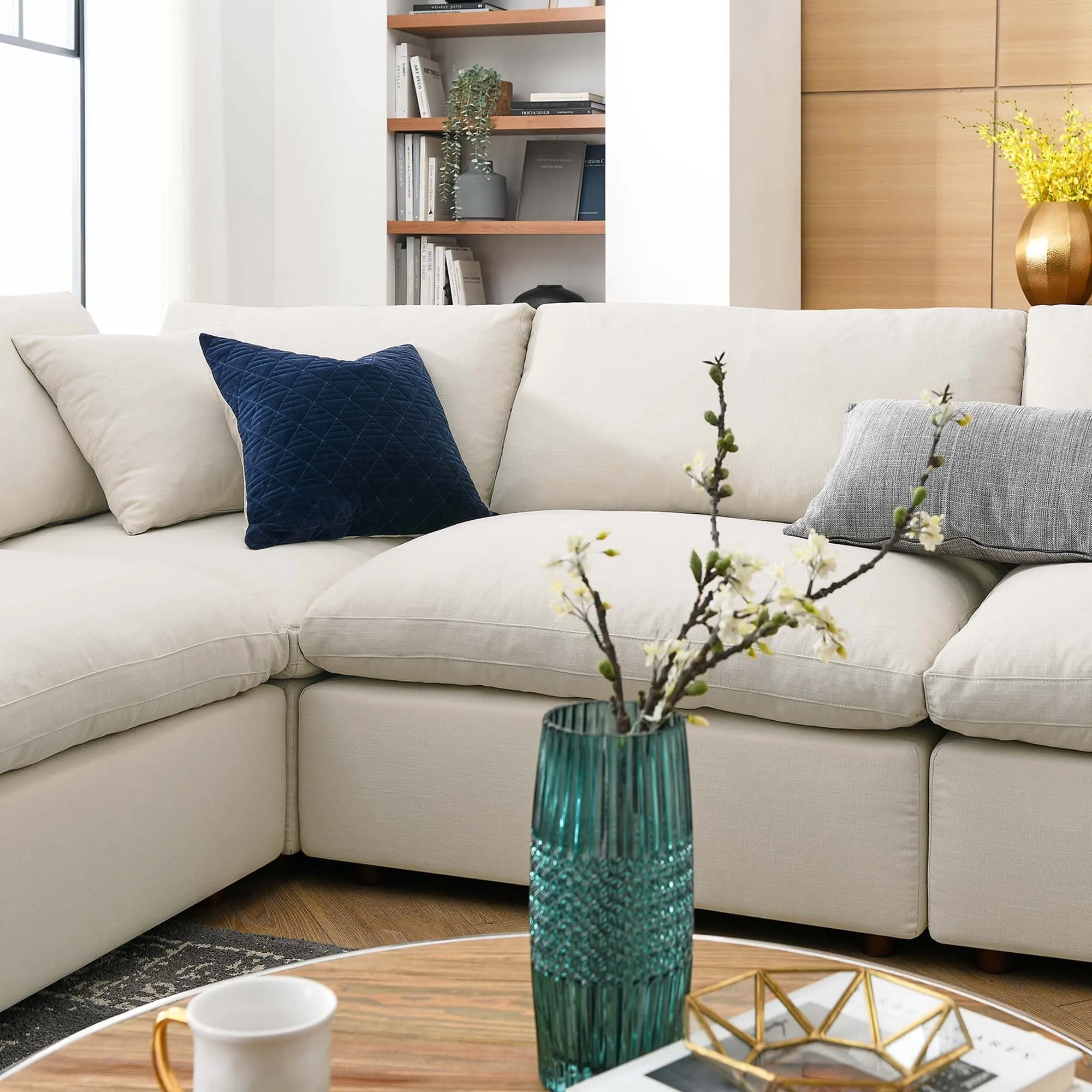 Commix 8-Piece Down Filled Overstuffed Sectional Sofa by Modway