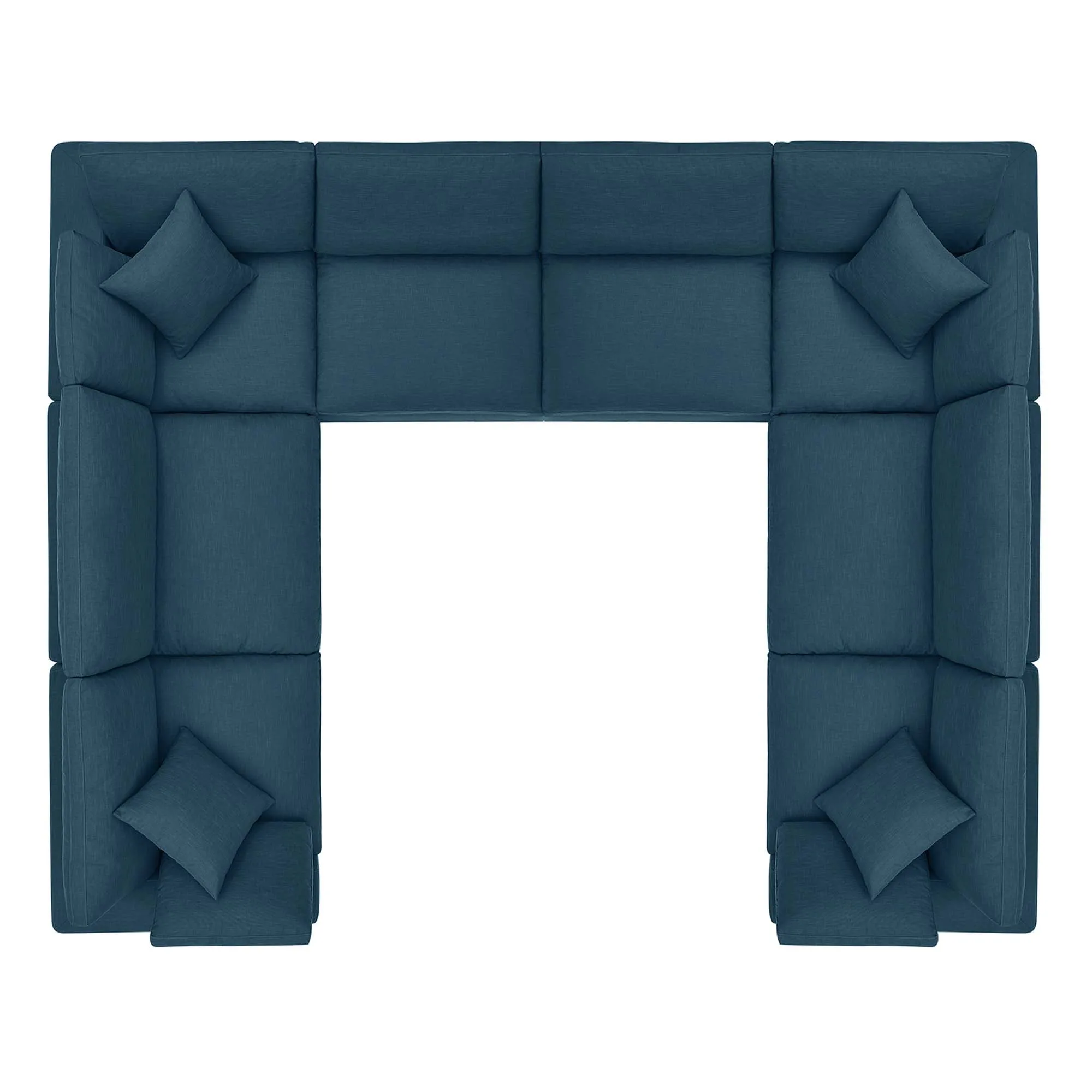 Commix 8-Piece Down Filled Overstuffed Sectional Sofa by Modway