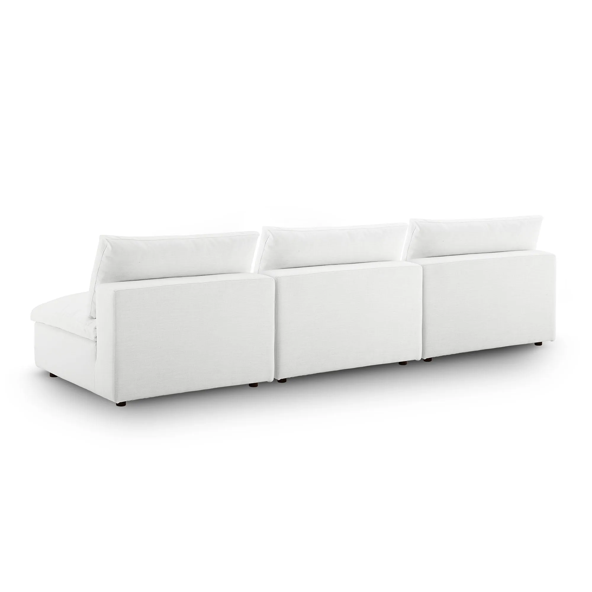 Commix Down Filled Overstuffed 3-Piece Armless Sectional Sofa by Modway