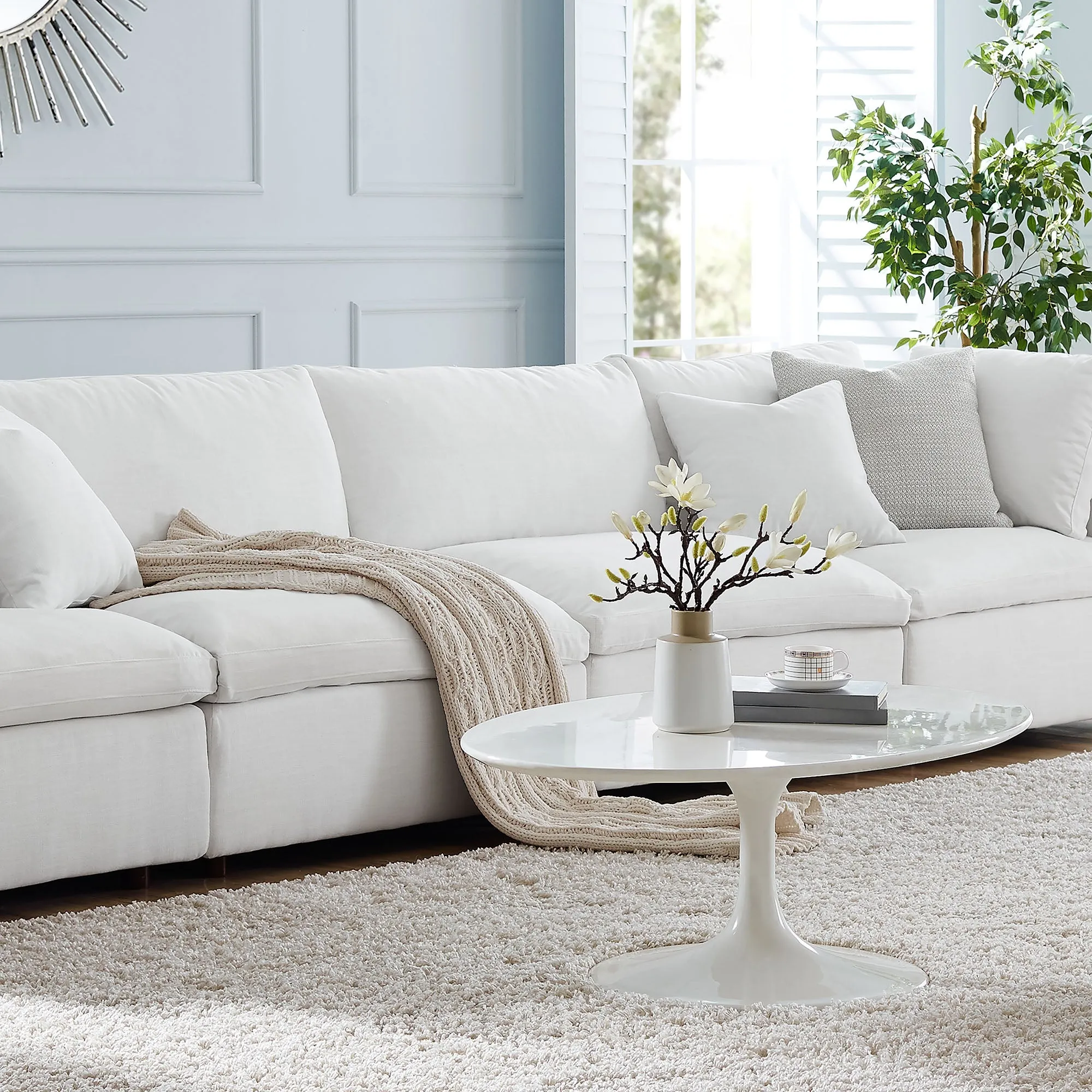 Commix Down Filled Overstuffed 3-Piece Armless Sectional Sofa by Modway