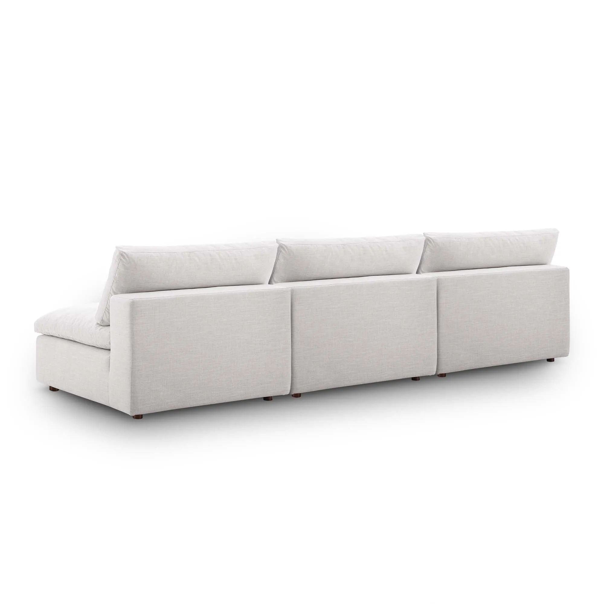 Commix Down Filled Overstuffed 3-Piece Armless Sectional Sofa by Modway