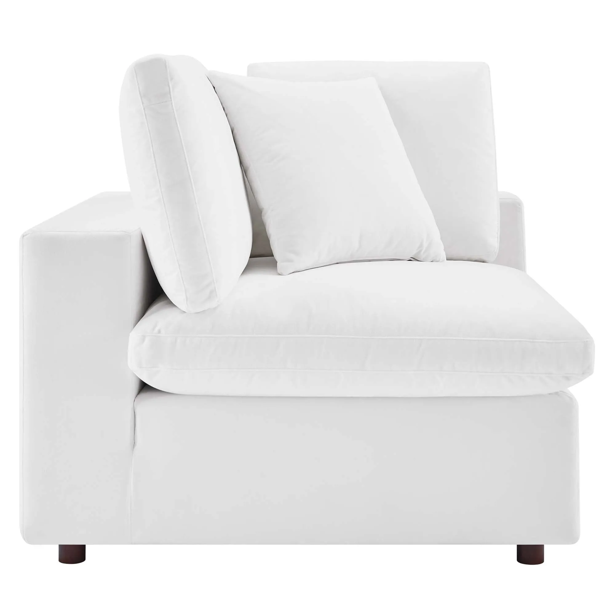Commix Down Filled Overstuffed Performance Velvet 3-Seater Sofa by Modway