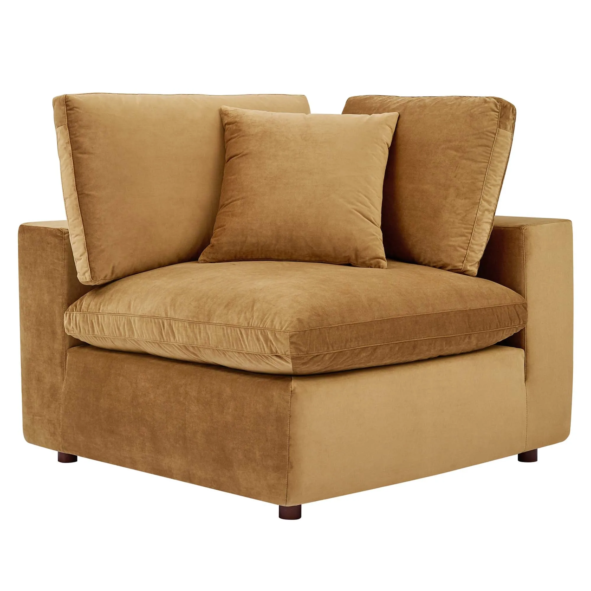 Commix Down Filled Overstuffed Performance Velvet 3-Seater Sofa by Modway