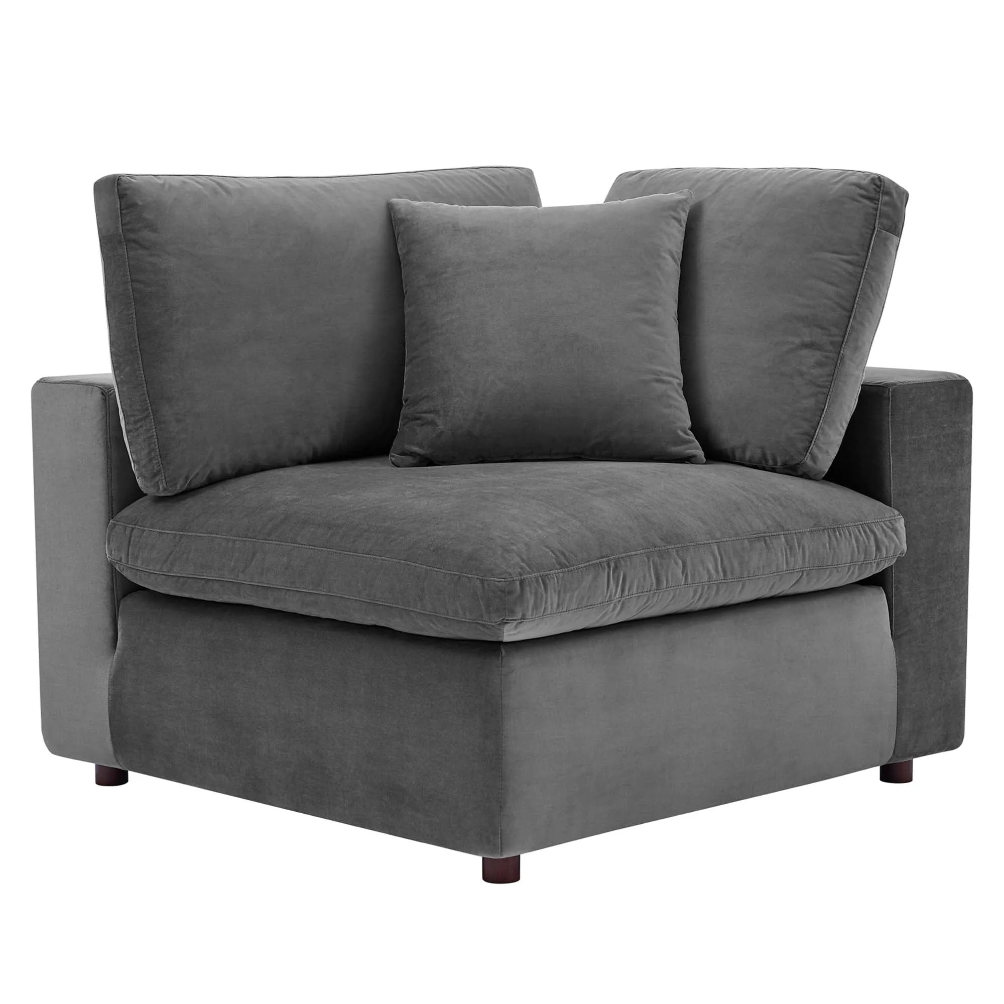 Commix Down Filled Overstuffed Performance Velvet 3-Seater Sofa by Modway