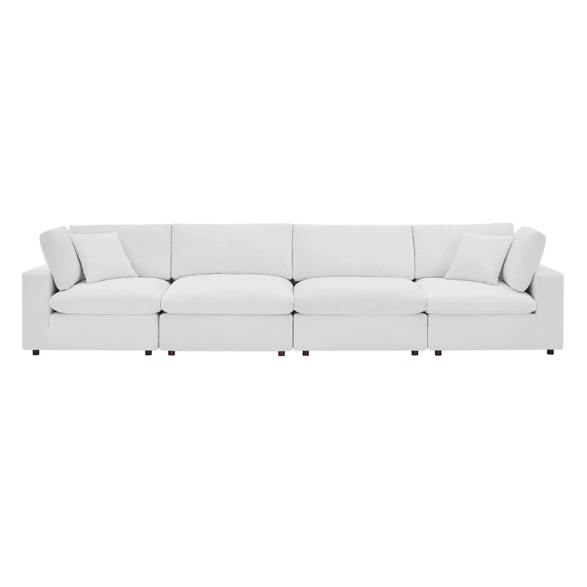 Commix Down Filled Overstuffed Performance Velvet 4-Seater Sofa by Modway