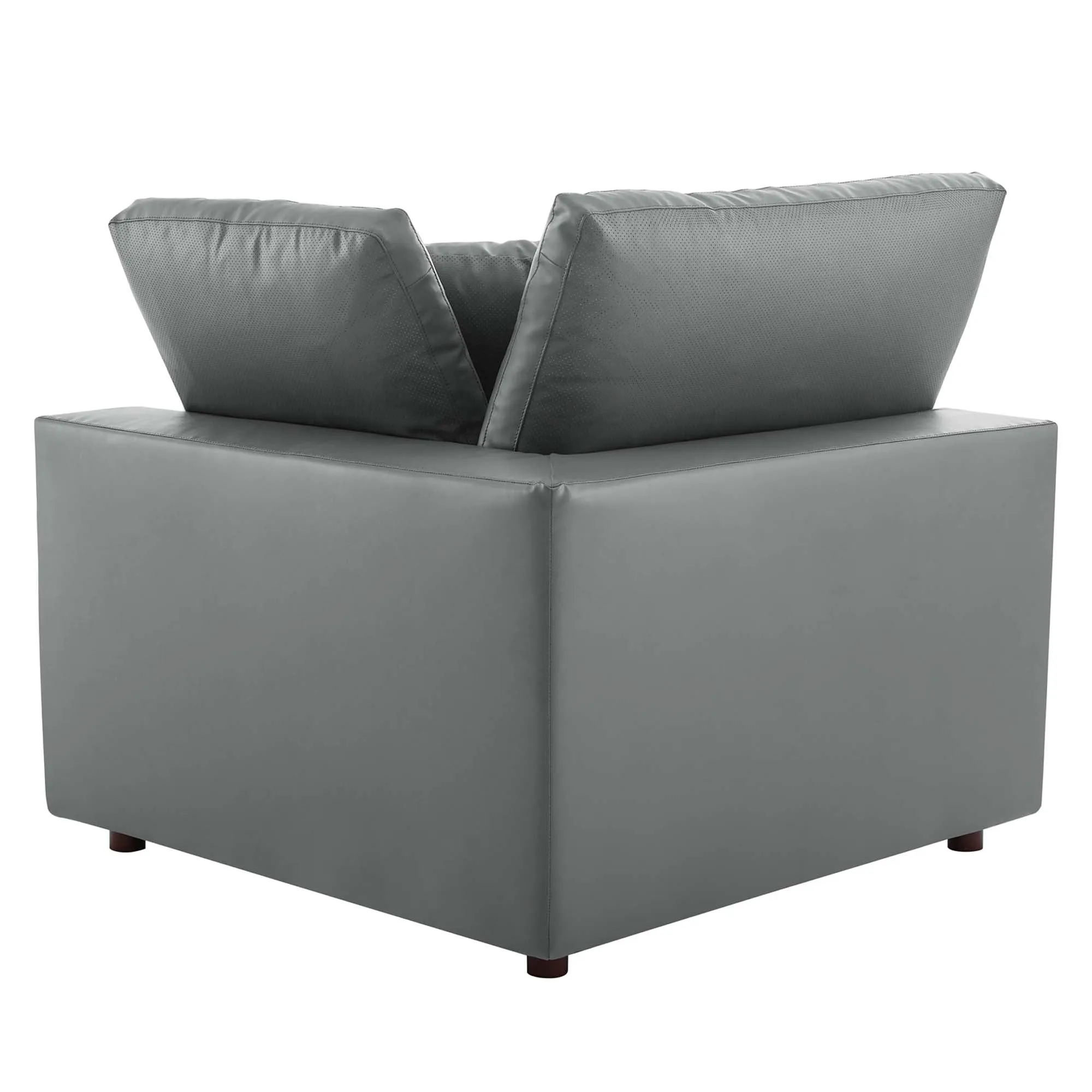 Commix Down Filled Overstuffed Vegan Leather 4-Seater Sofa by Modway