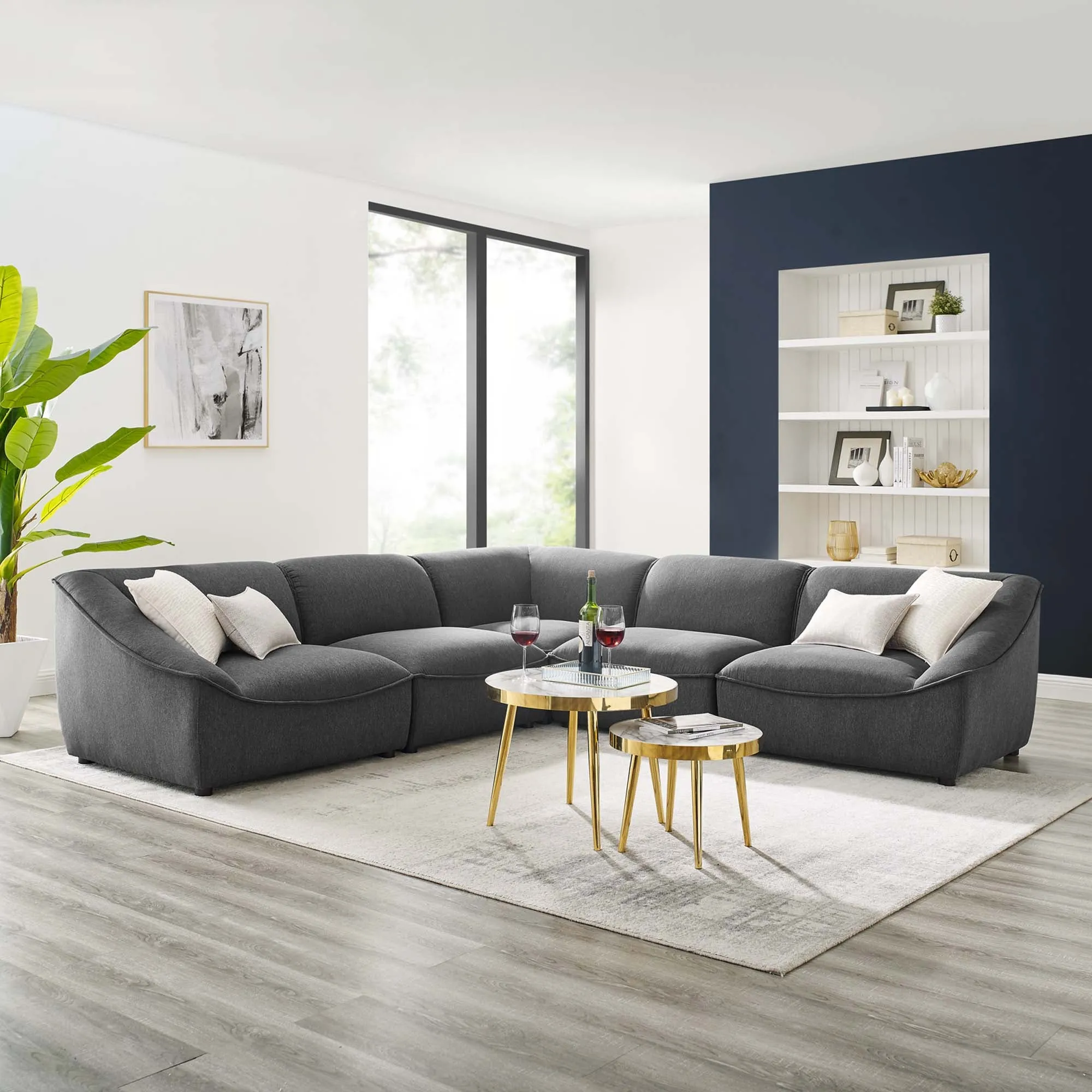 Comprise 5-Piece Sectional Sofa by Modway
